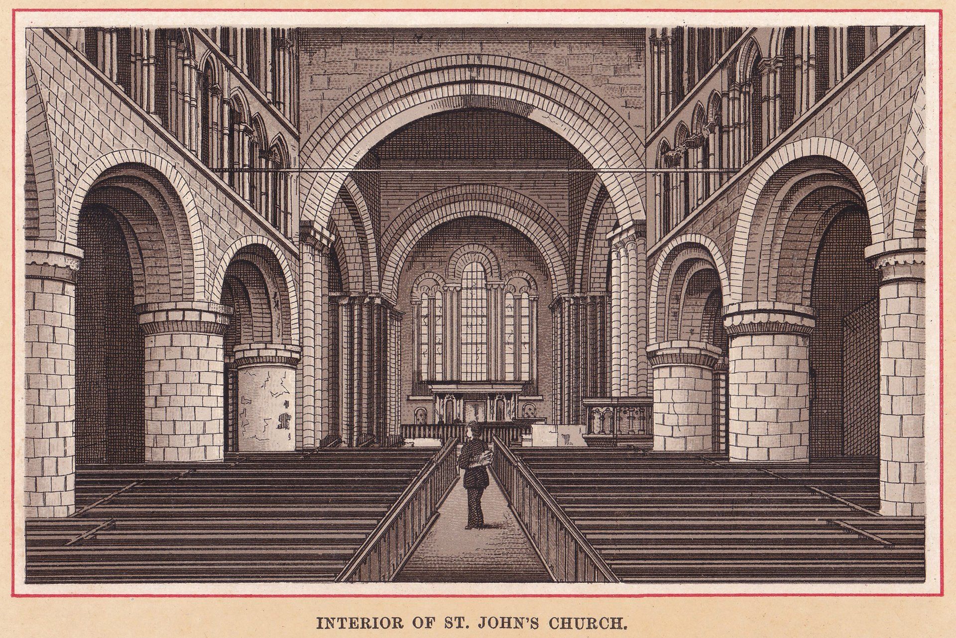 INTERIOR OF ST. JOHN'S CHURCH.