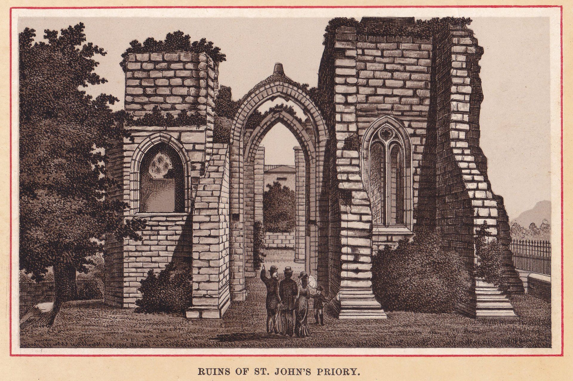 RUINS OF ST. JOHN'S PRIORY.