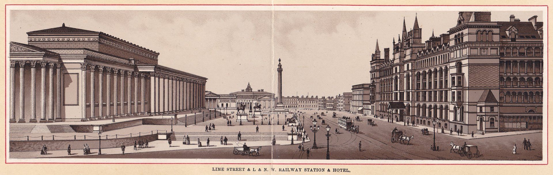 LIME STREET & L & N. W. RAILWAY STATION & HOTEL.