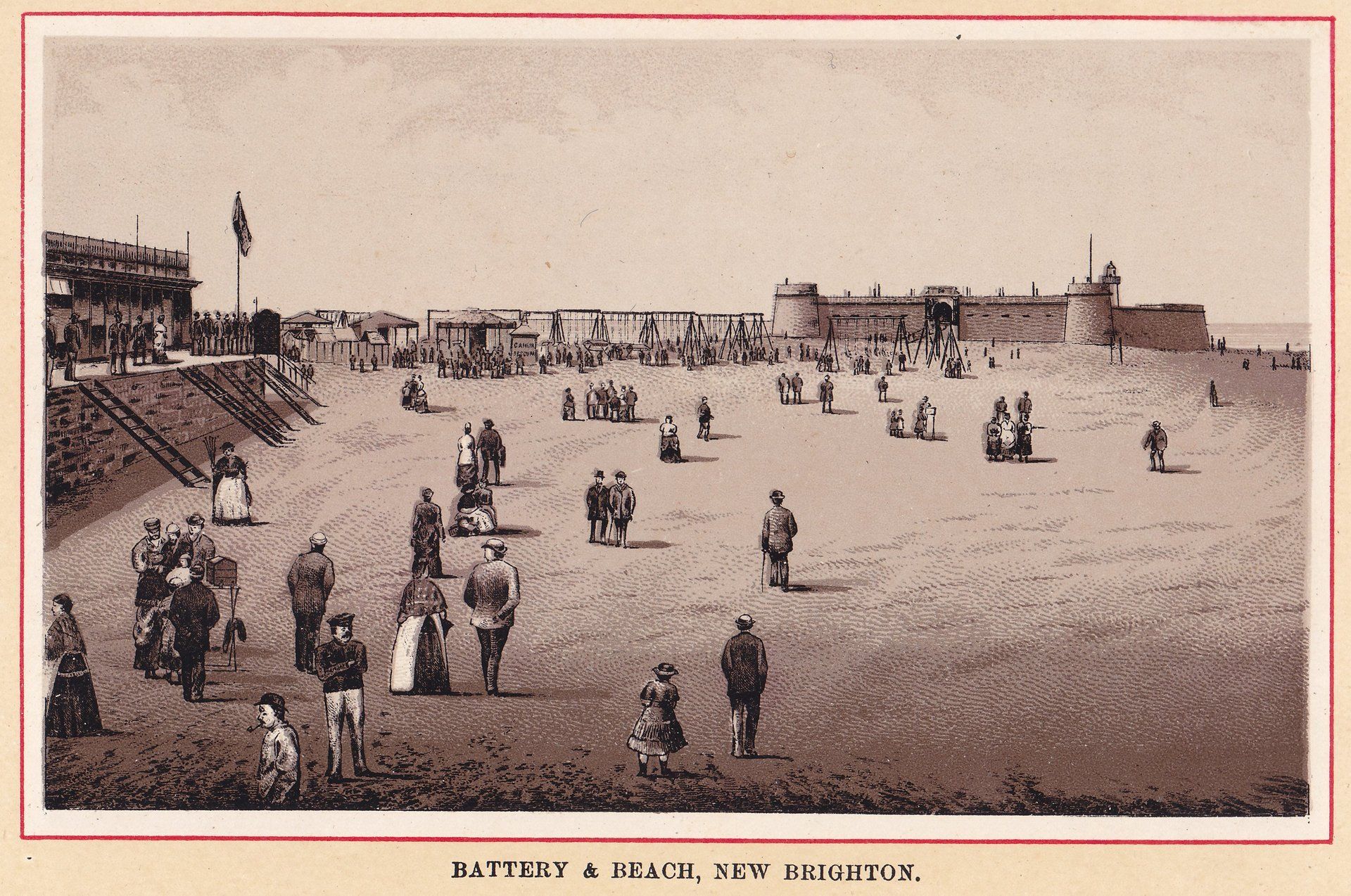 BATTERY & BEACH, NEW BRIGHTON.