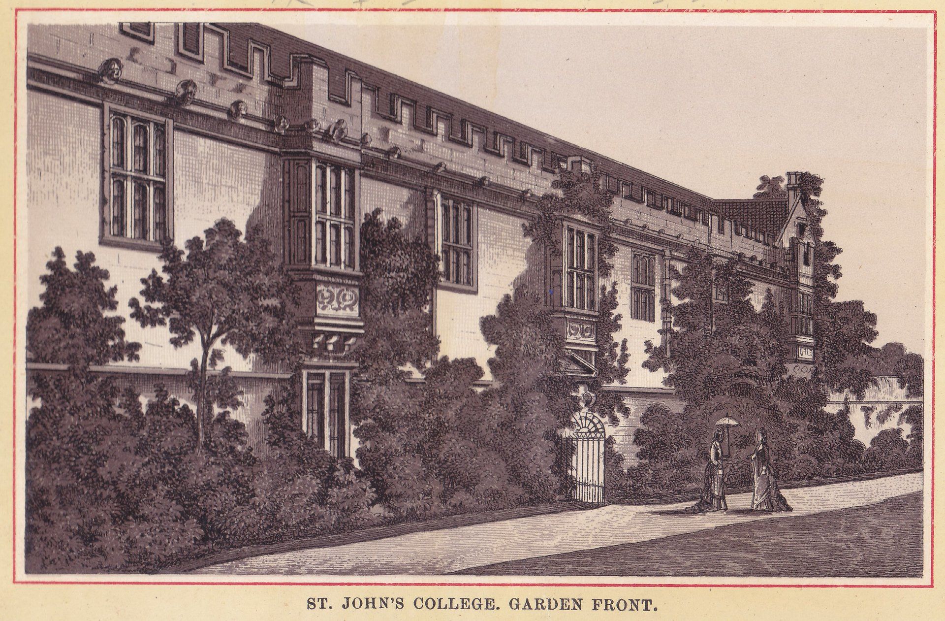ST. JOHN'S COLLEGE. GARDEN FRONT.