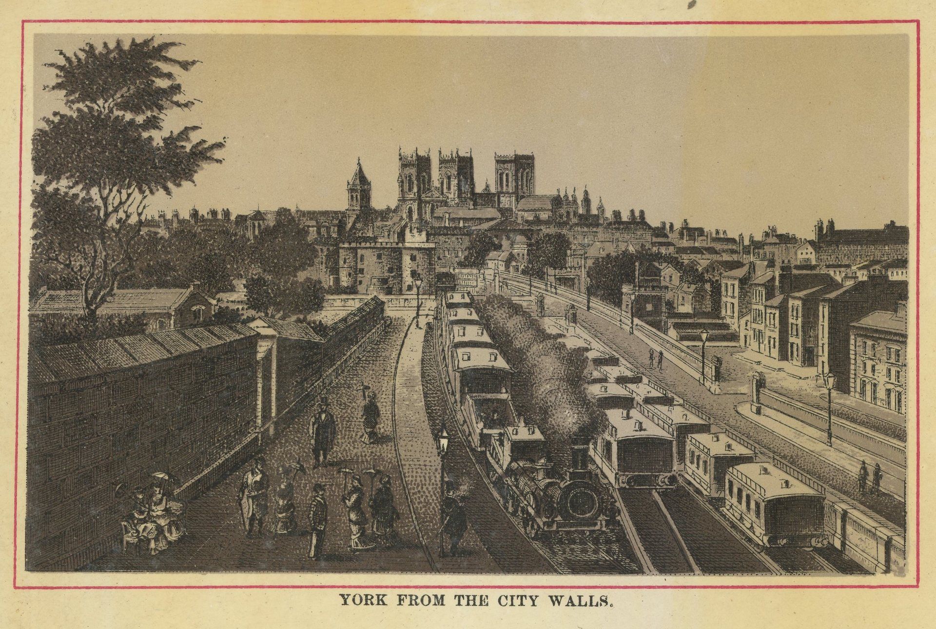 YORK FROM THE CITY WALLS.