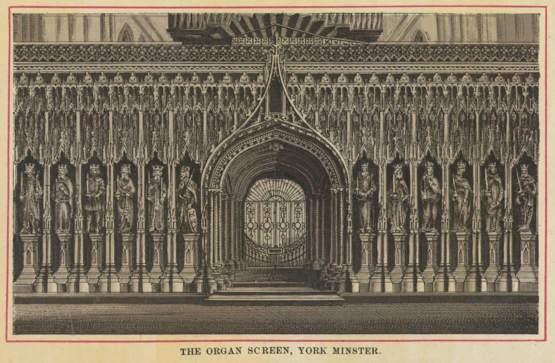 THE ORGAN SCREEN, YORK MINSTER.