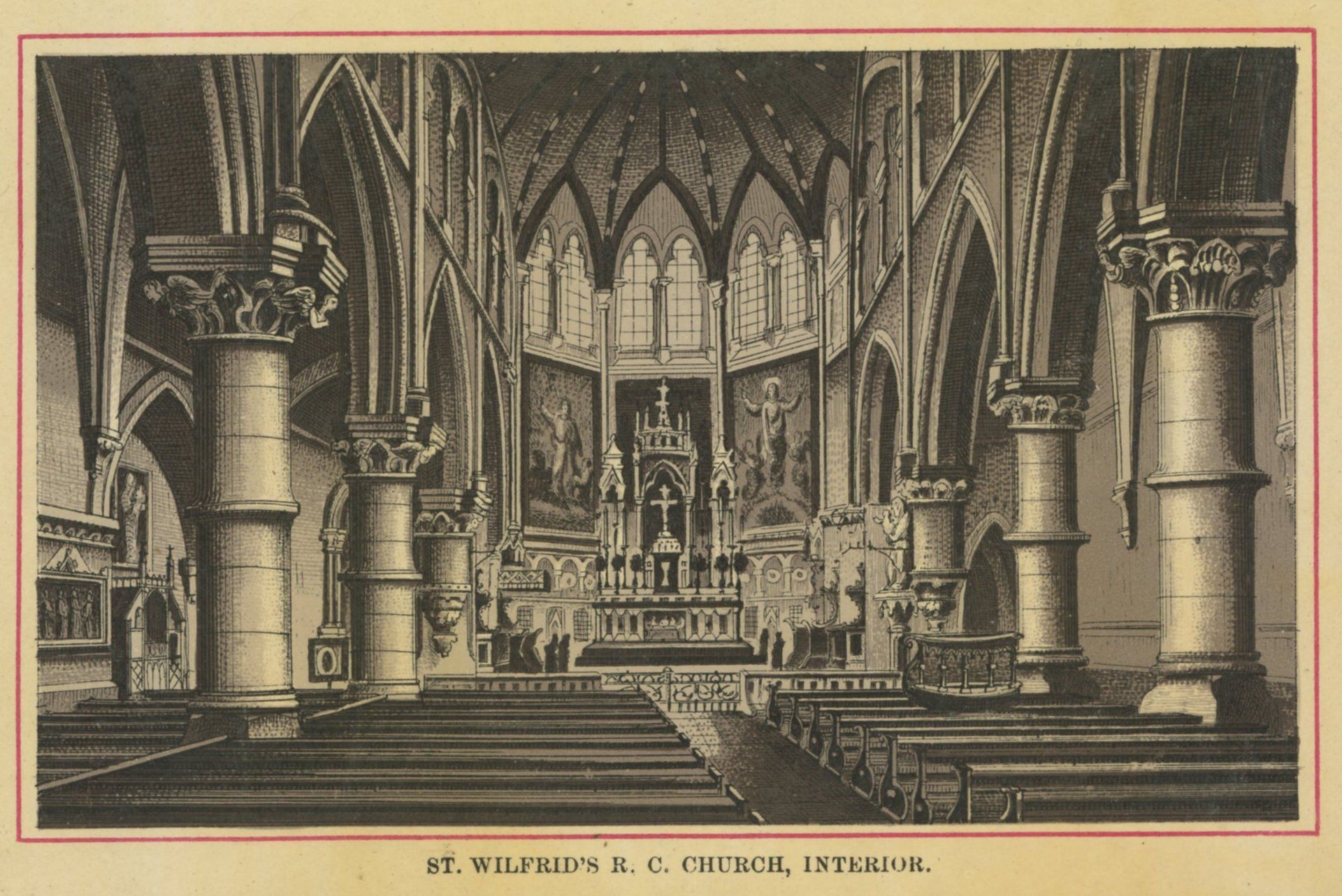 ST. WILFRID'S R. C. CHURCH, INTERIOR.