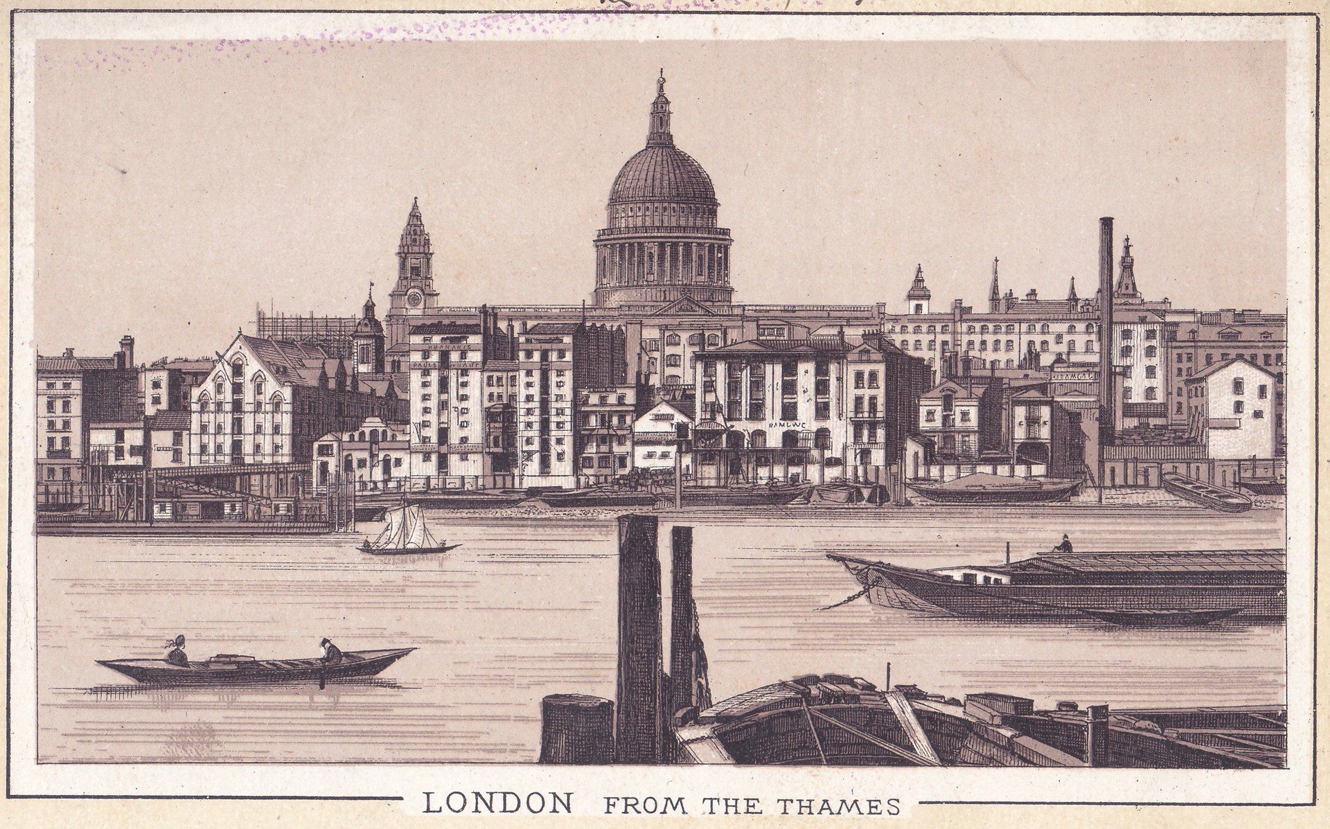 LONDON FROM THE THAMES