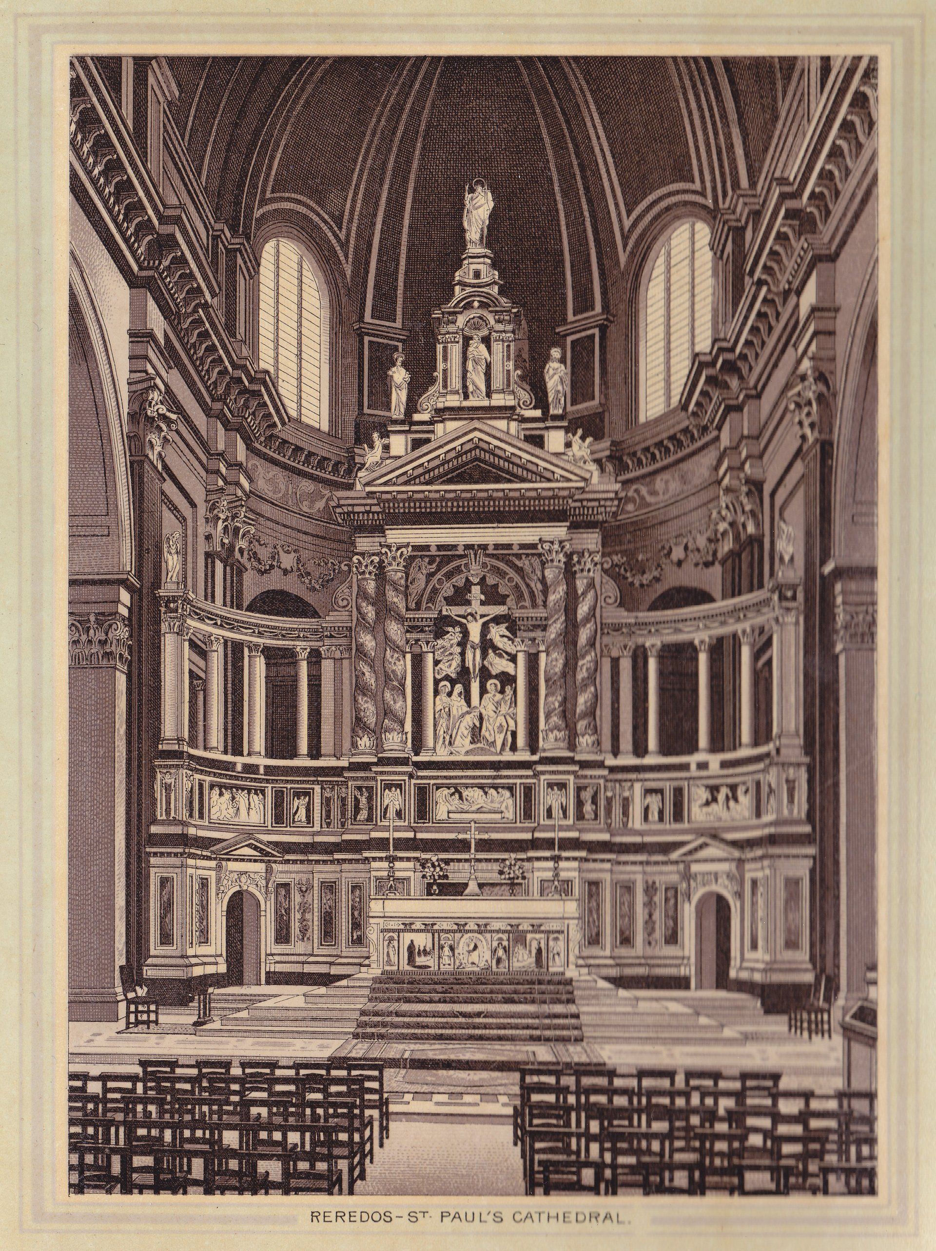 REREDOS - ST. PAUL'S CATHEDRAL.