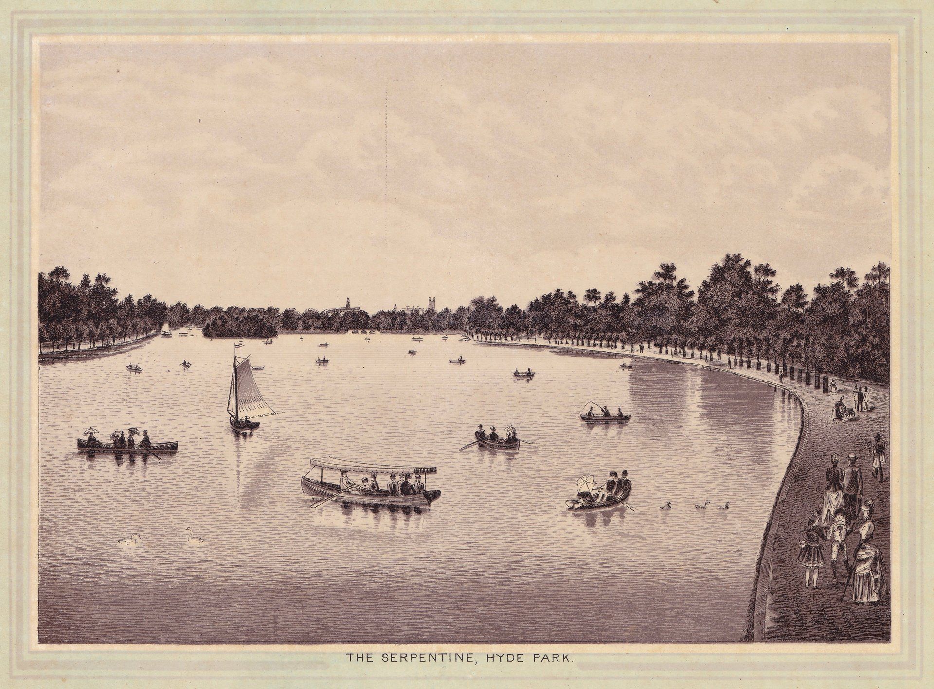 THE SERPENTINE, HYDE PARK.