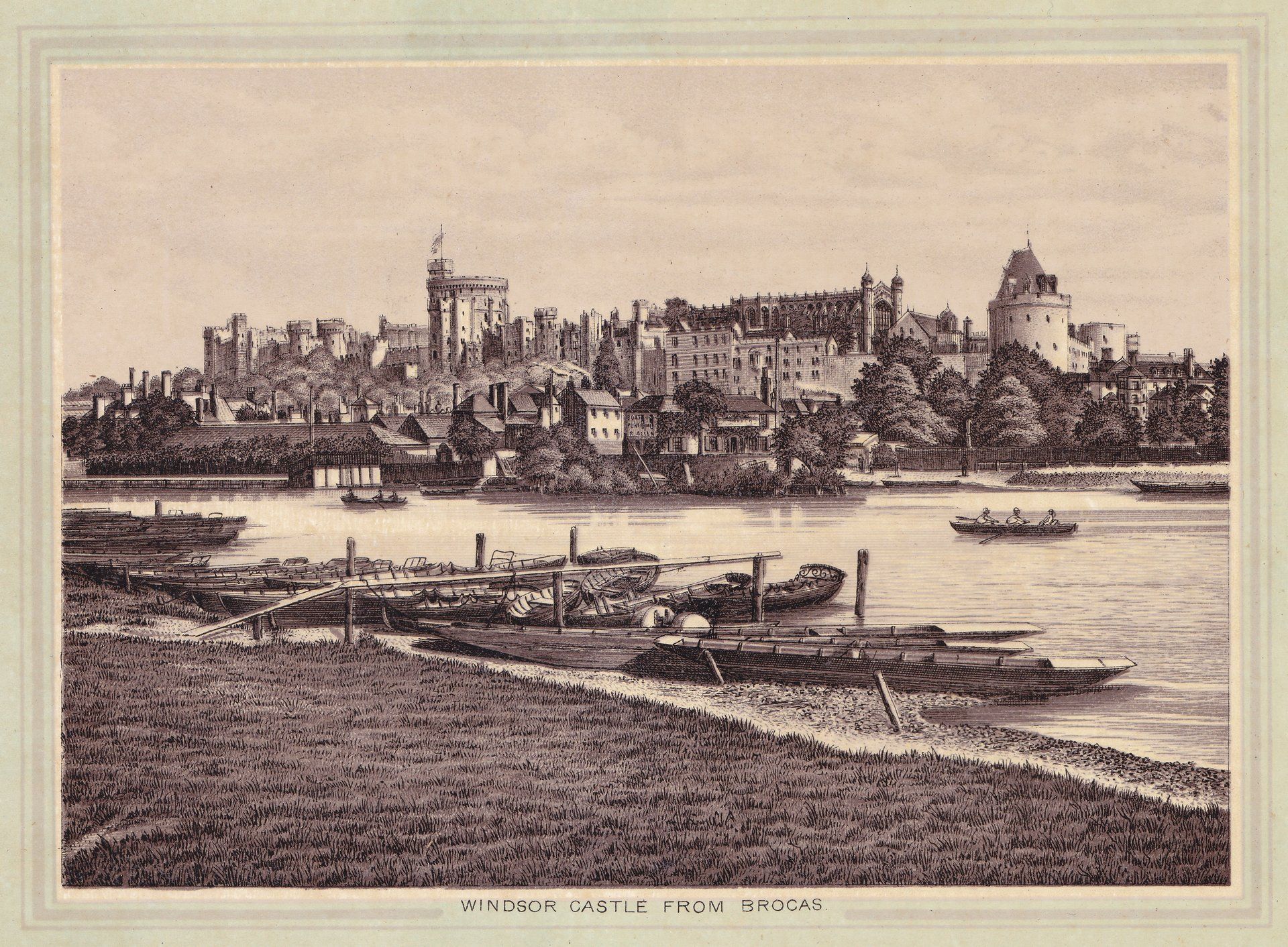 WINDSOR CASTLE FROM BROCAS.