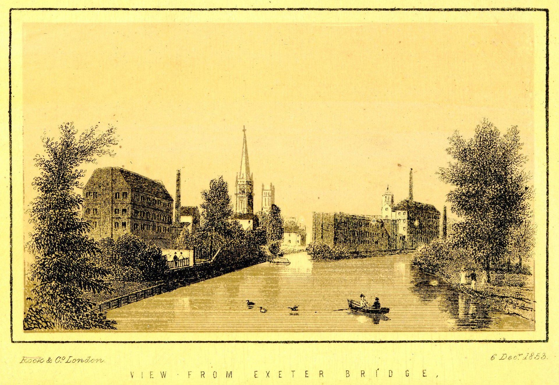 VIEW FROM EXETER BRIDGE.