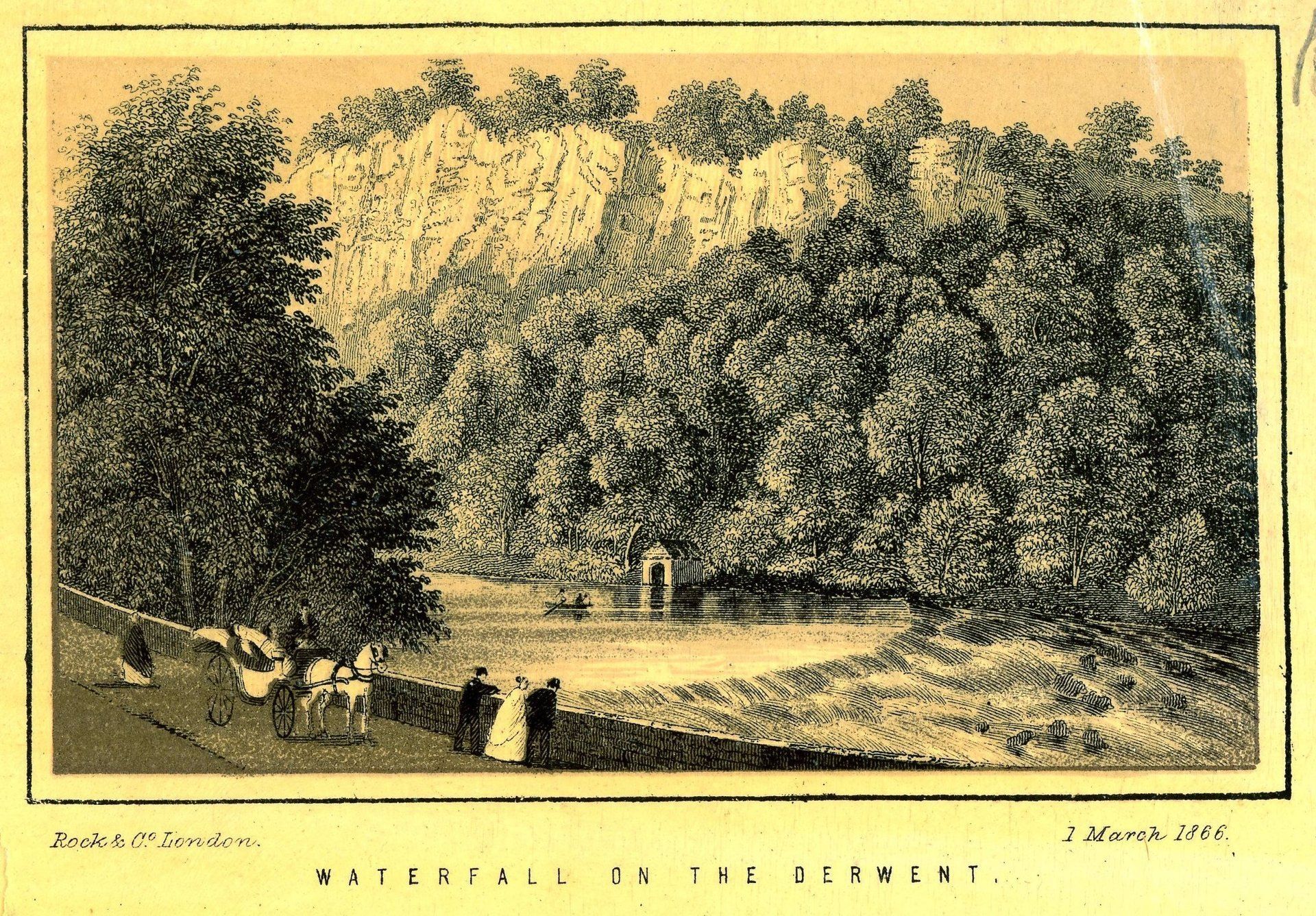 WATERFALL ON THE DERWENT.