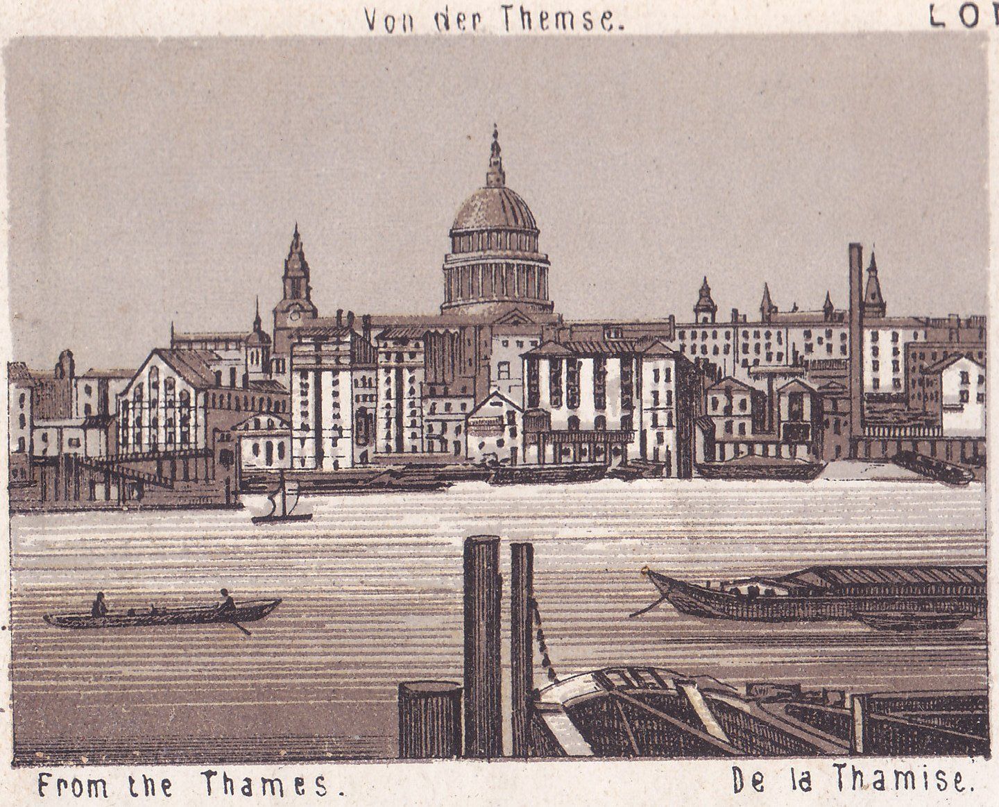 Von der Themse. From the Thames. De la Thamise.