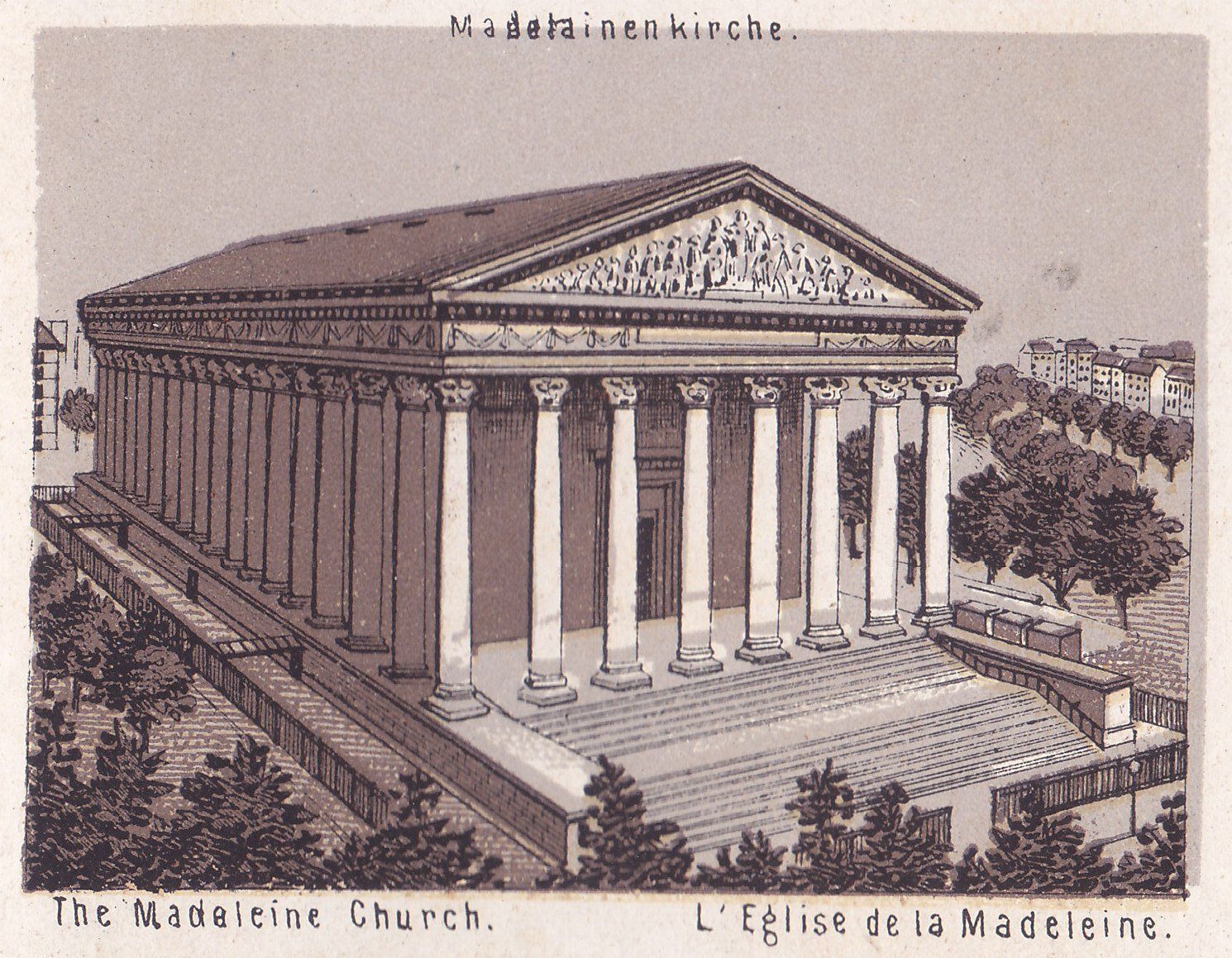 Maderainekirche. The Madeleine Church. L'Eglise de la Madeleine.