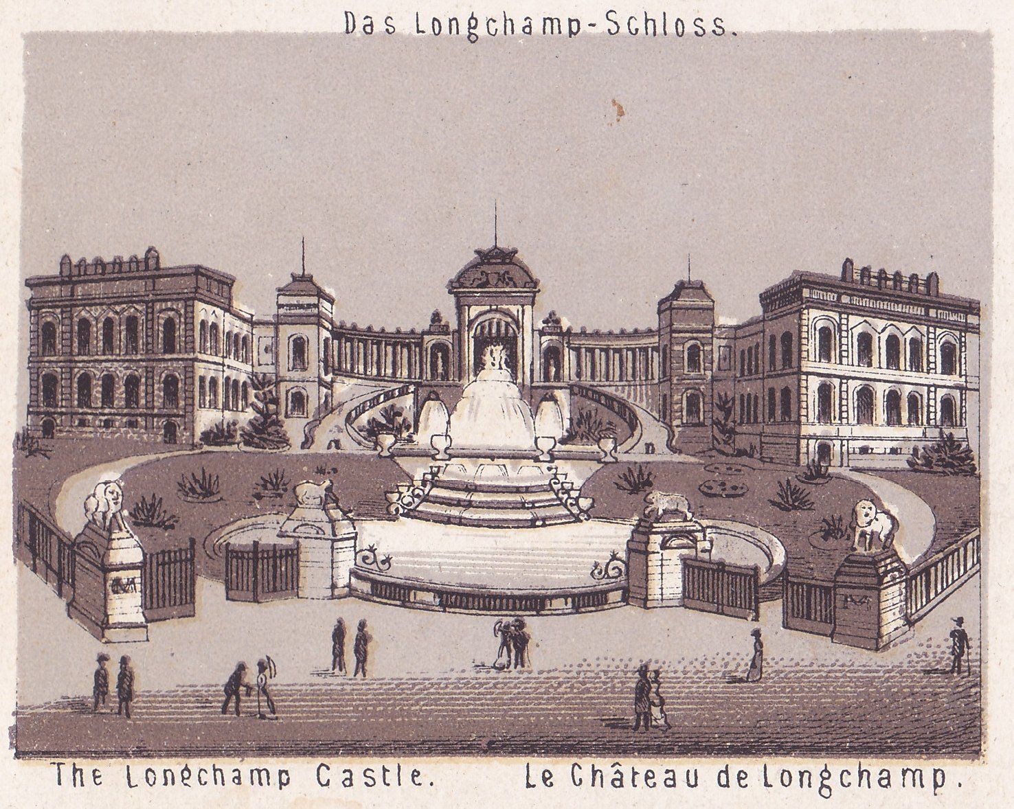 Das Longchamp - Schloss. The Longchamp Castle. Le Château de Longchamp.