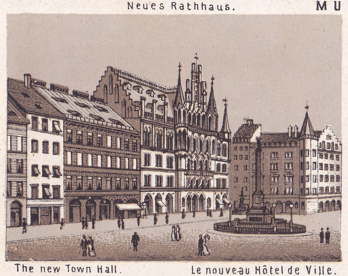 Neues Rathhaus. The new Town Hall. Le nouveau Hôtel de Ville.