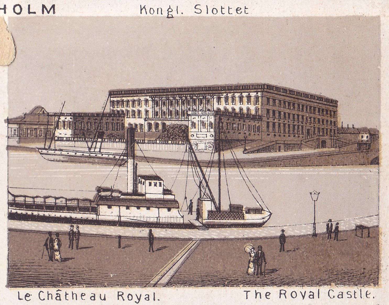 Kongl. Slottet. Le Château Royal. The Royal Castle.