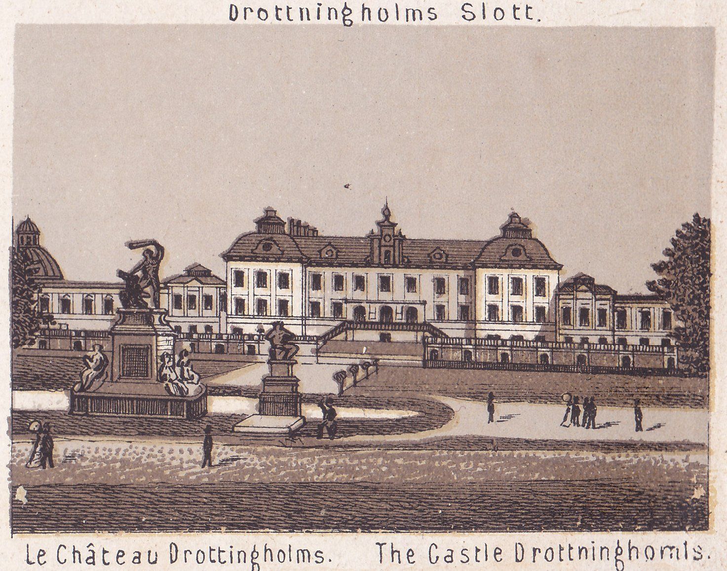 Drottningholms Slott. Le Château Drottingholms. The Castle Drottninghomls.