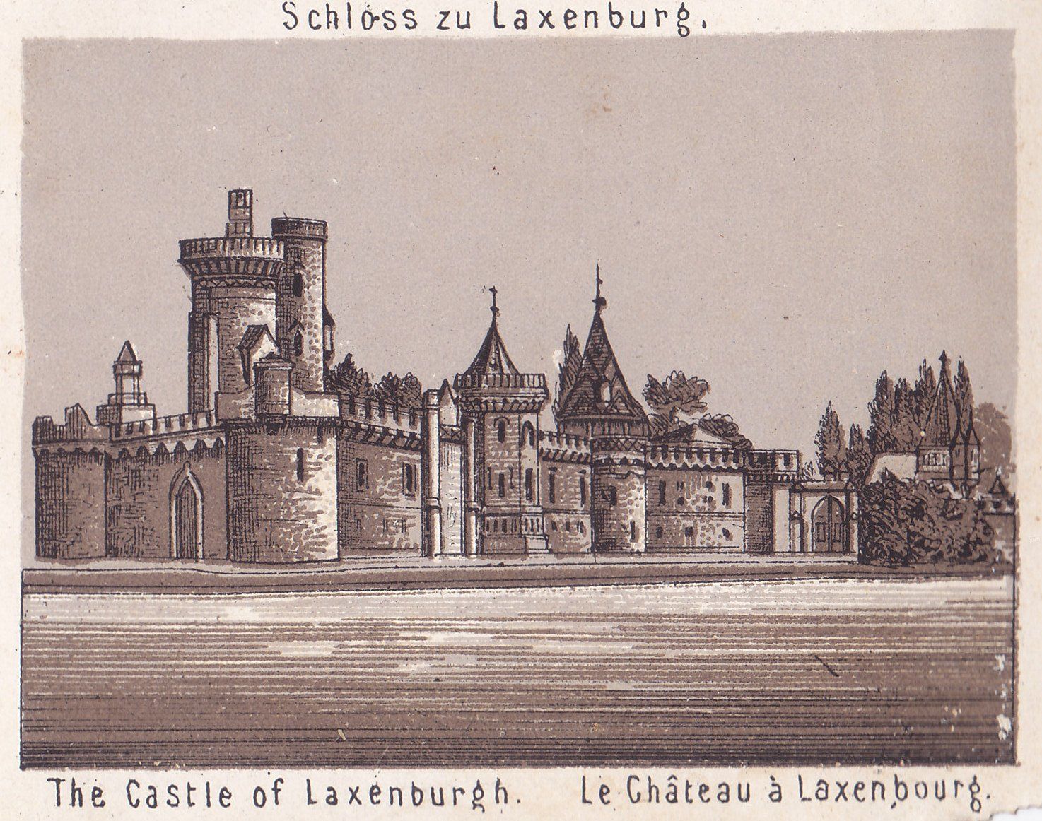 Schloss zu Laxenburg. The Castle of Laxenburgh. La Château à Laxenbourg.