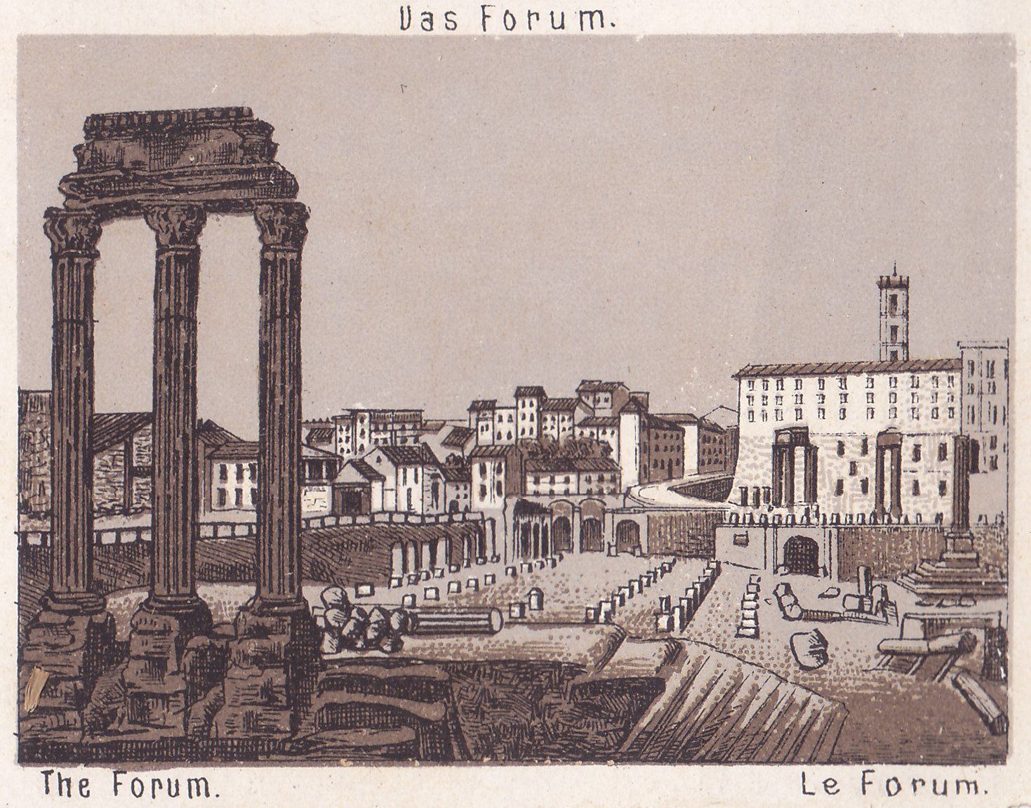 Das Forum. The Forum. Le Forum.