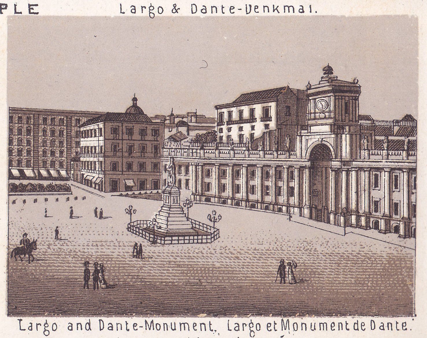 Largo & Dante - Denkmal. Largo and Dante - Monument. Largo et Monument de Dante.