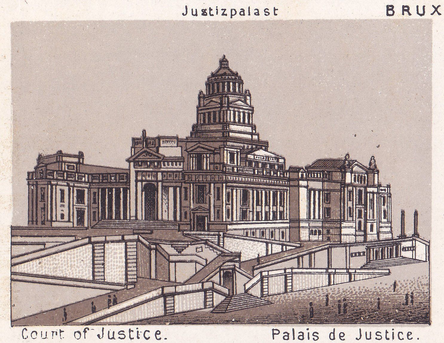 Justizpalast Court of Justice. Palais de Justice.