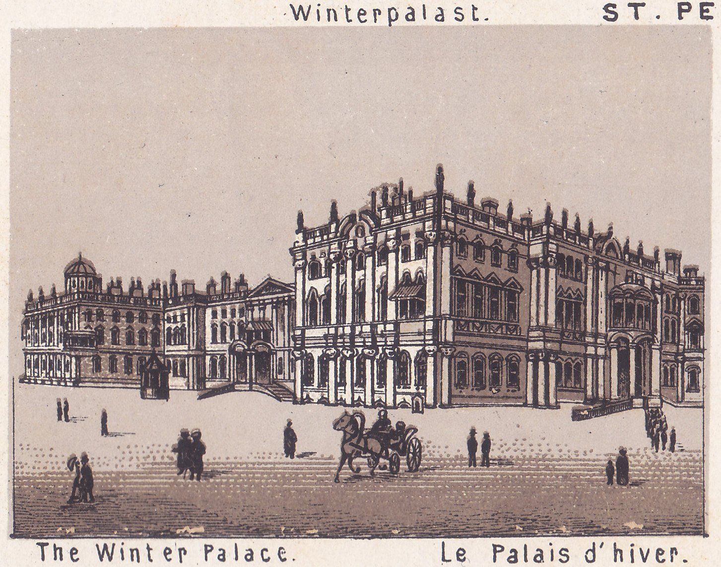 Winterpalast. The Winter Palace. Le Palais d'hiver.
