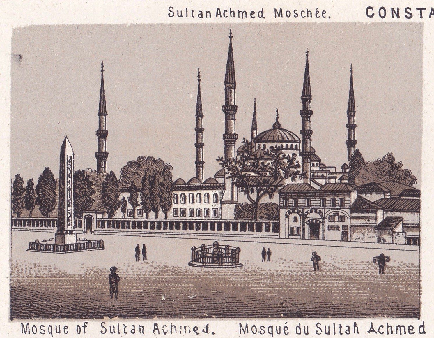 Sultan Achmed Moschée. Mosque of Sultan Achmed. Mosqué du Sultan Achmed