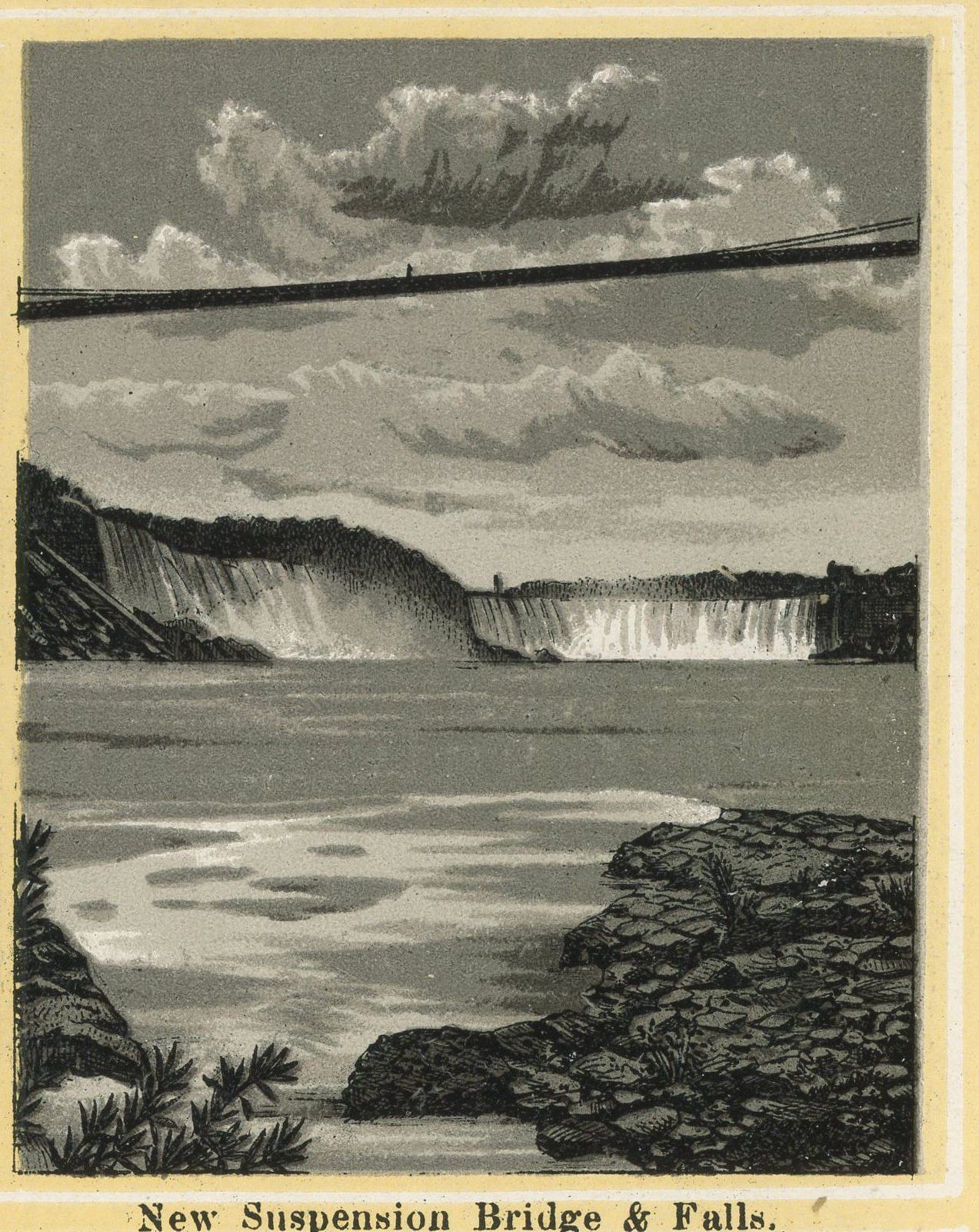 New Suspension Bridge & Falls.