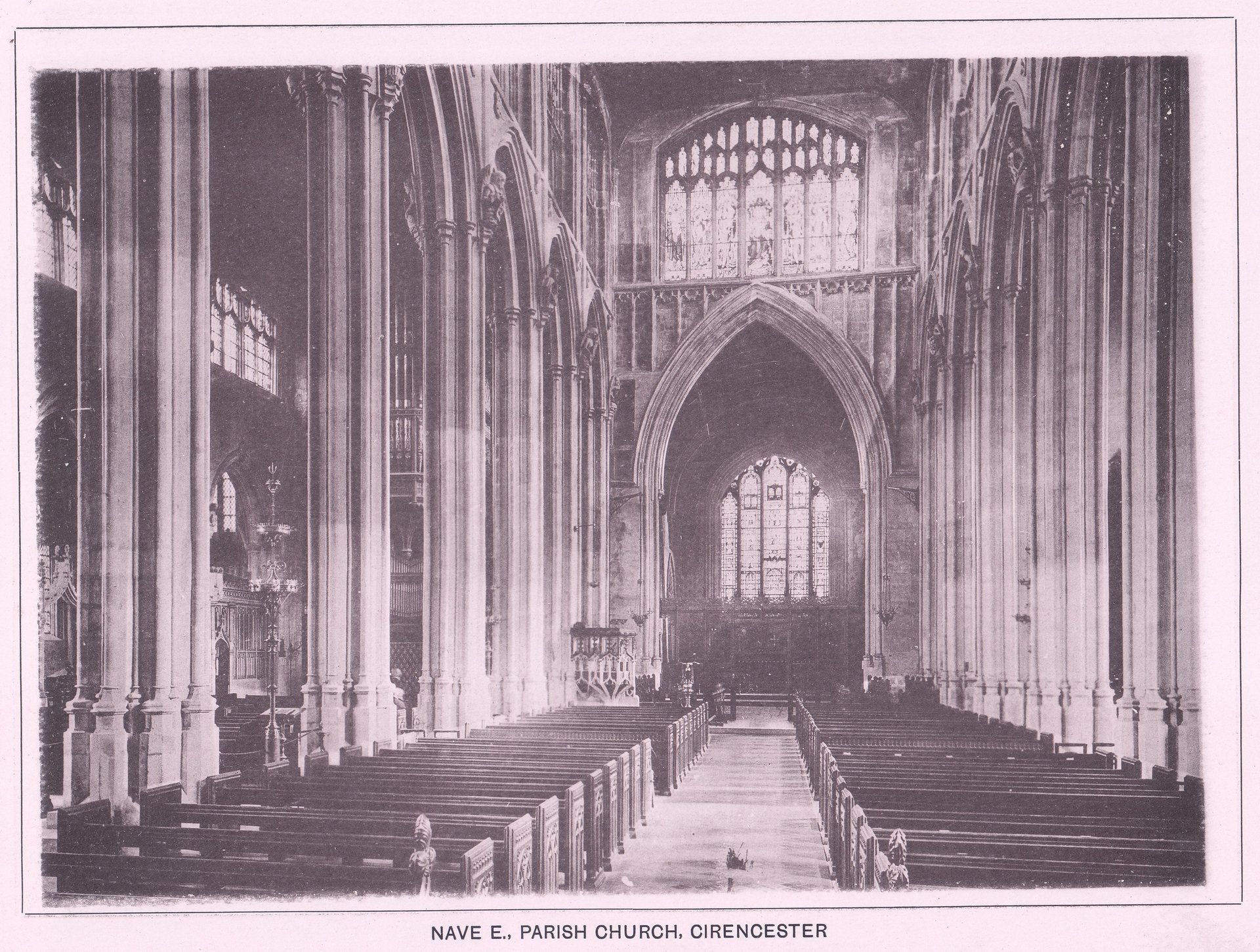 NAVE E., PARISH CHURCH, CIRENCESTER