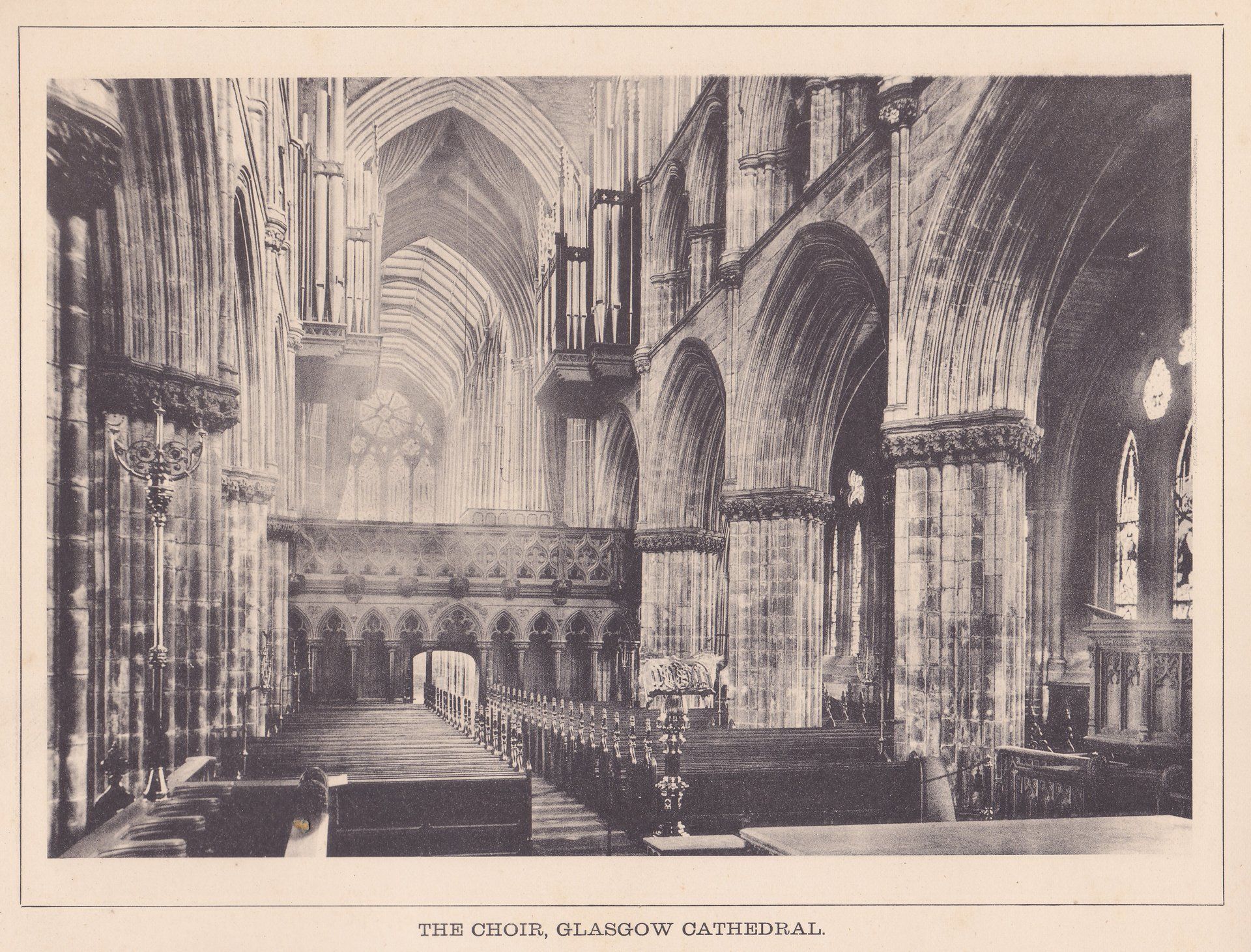 THE CHOIR, GLASGOW CATHEDRAL.
