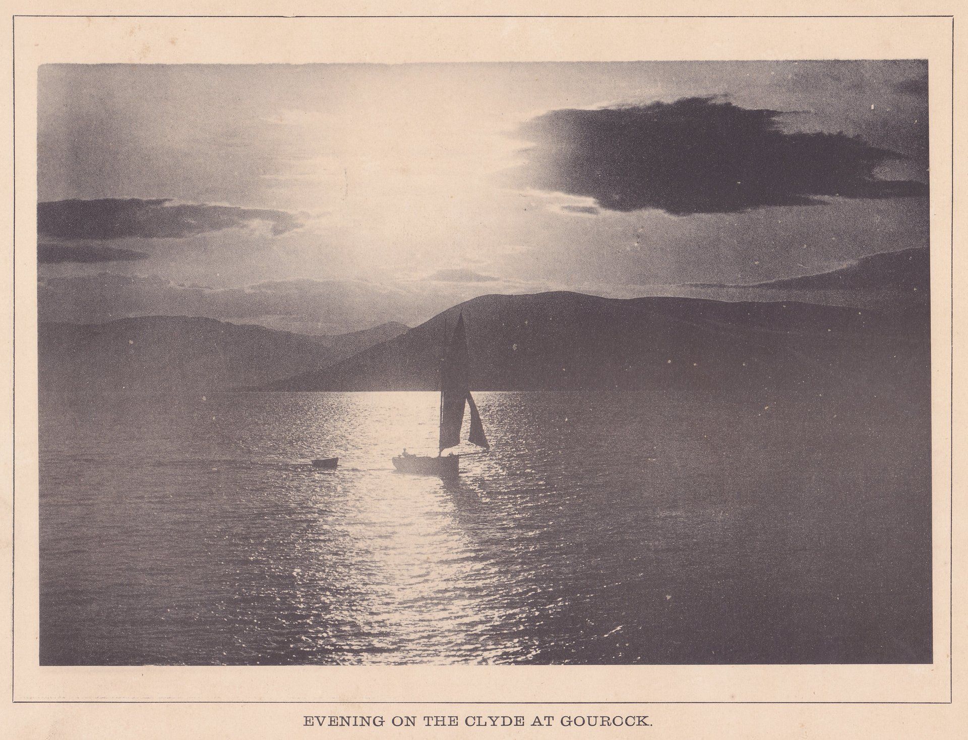 EVENING ON THE CLYDE AT GOUROCK.