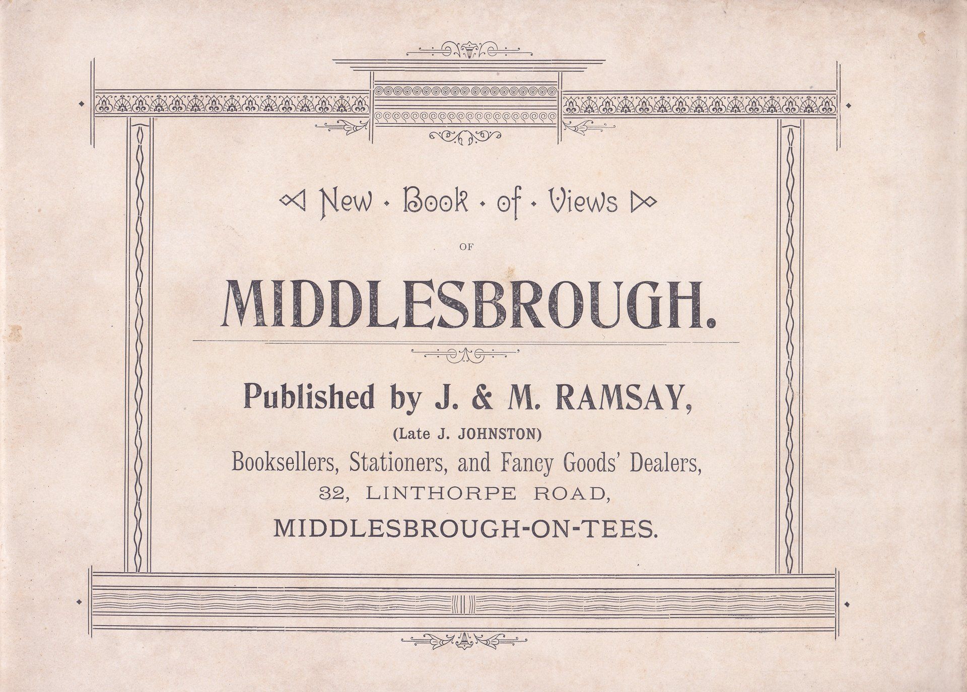 New Book of Views OF MIDDLESBROUGH.