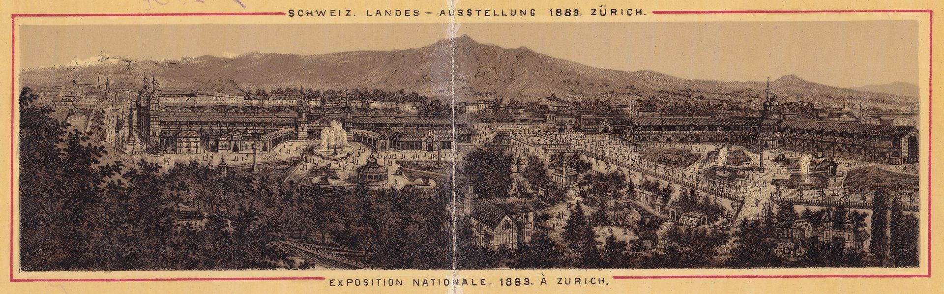 SCHWEIZ. LANDES-AUSSTELLUNG 1883. ZÜRICH. EXPOSITION NATIONALE - 1883. À ZURICH.