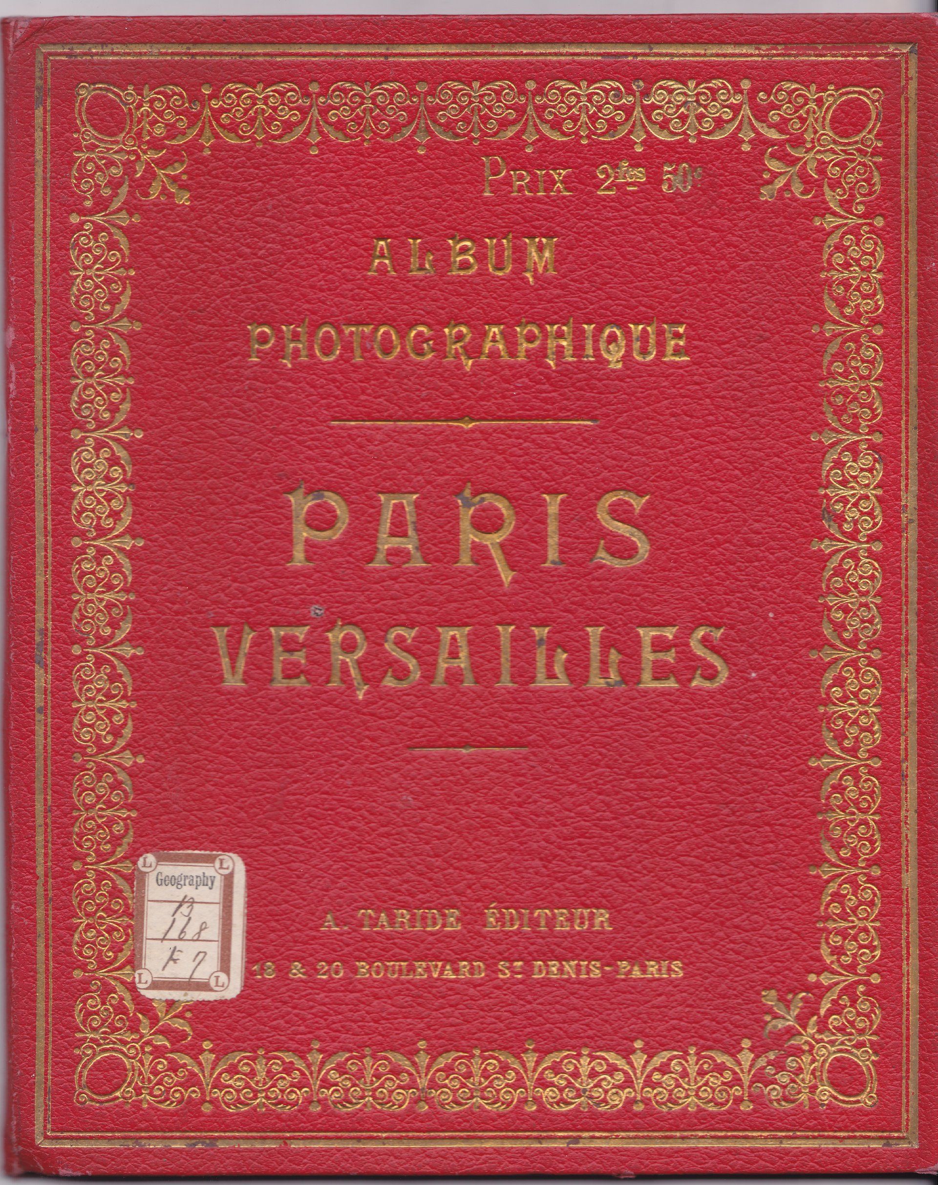 ALBUM PHOTOGRAPHIQUE PARIS VERSAILLES