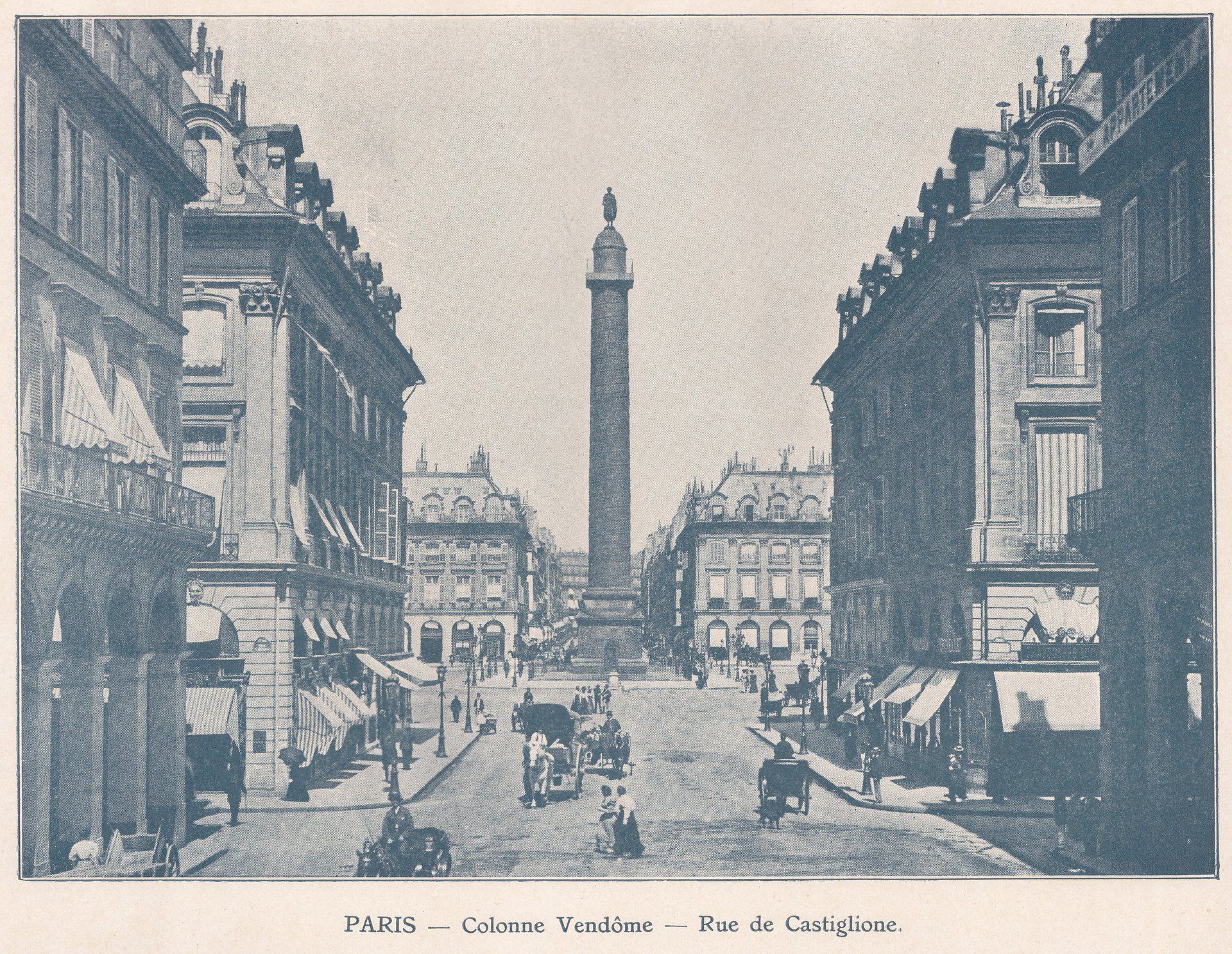 PARIS - Colonne Vendôme - Rue de Castiglione.