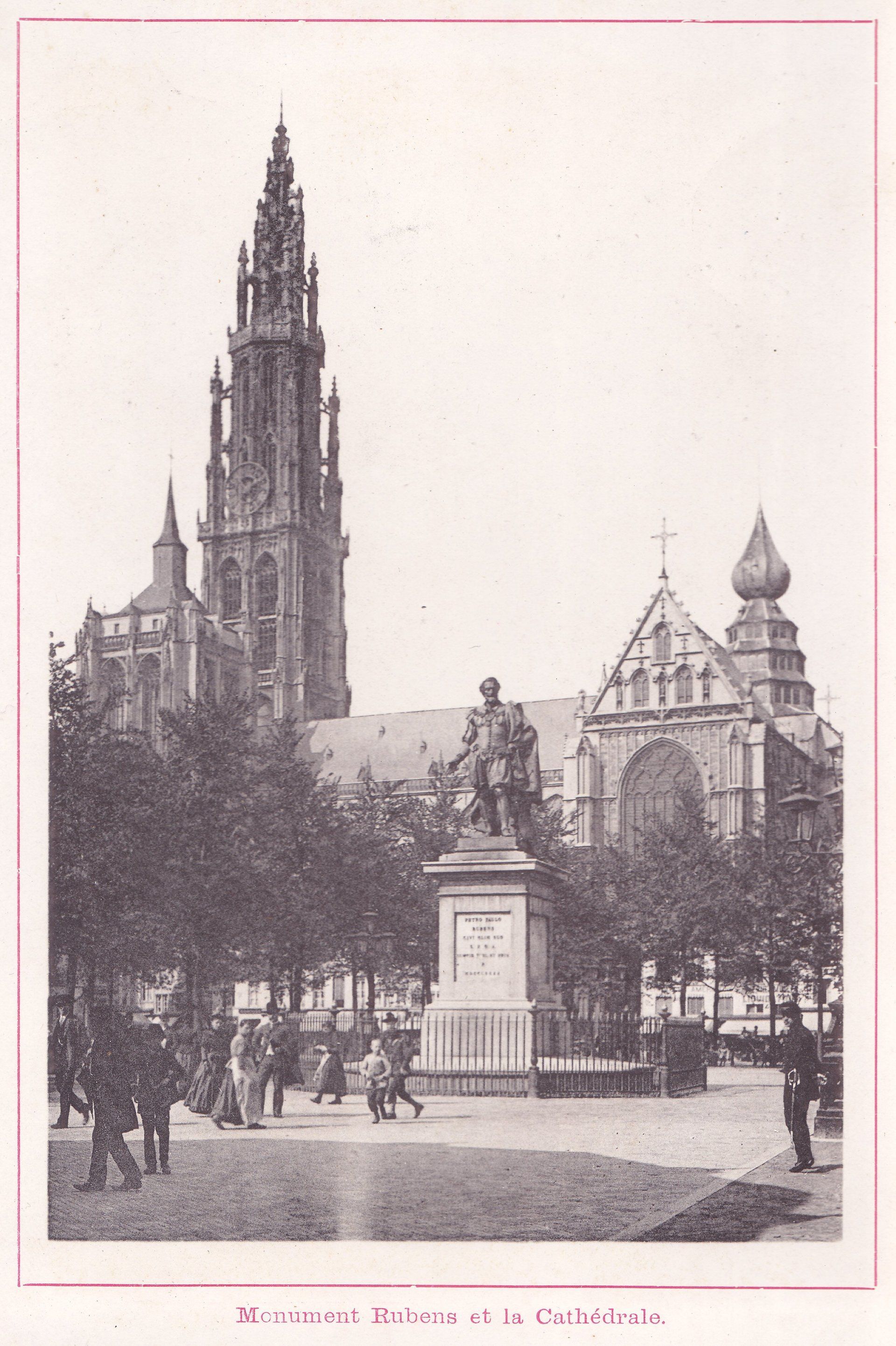 Monument Rubens et la Cathédrale.
