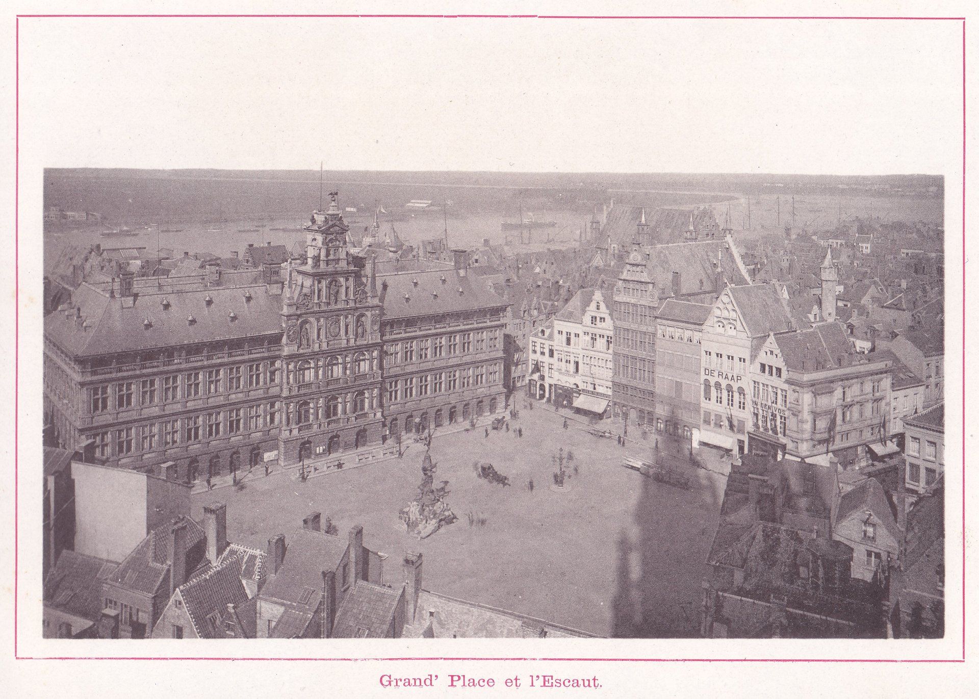 Grand' Place et l'Escaut.