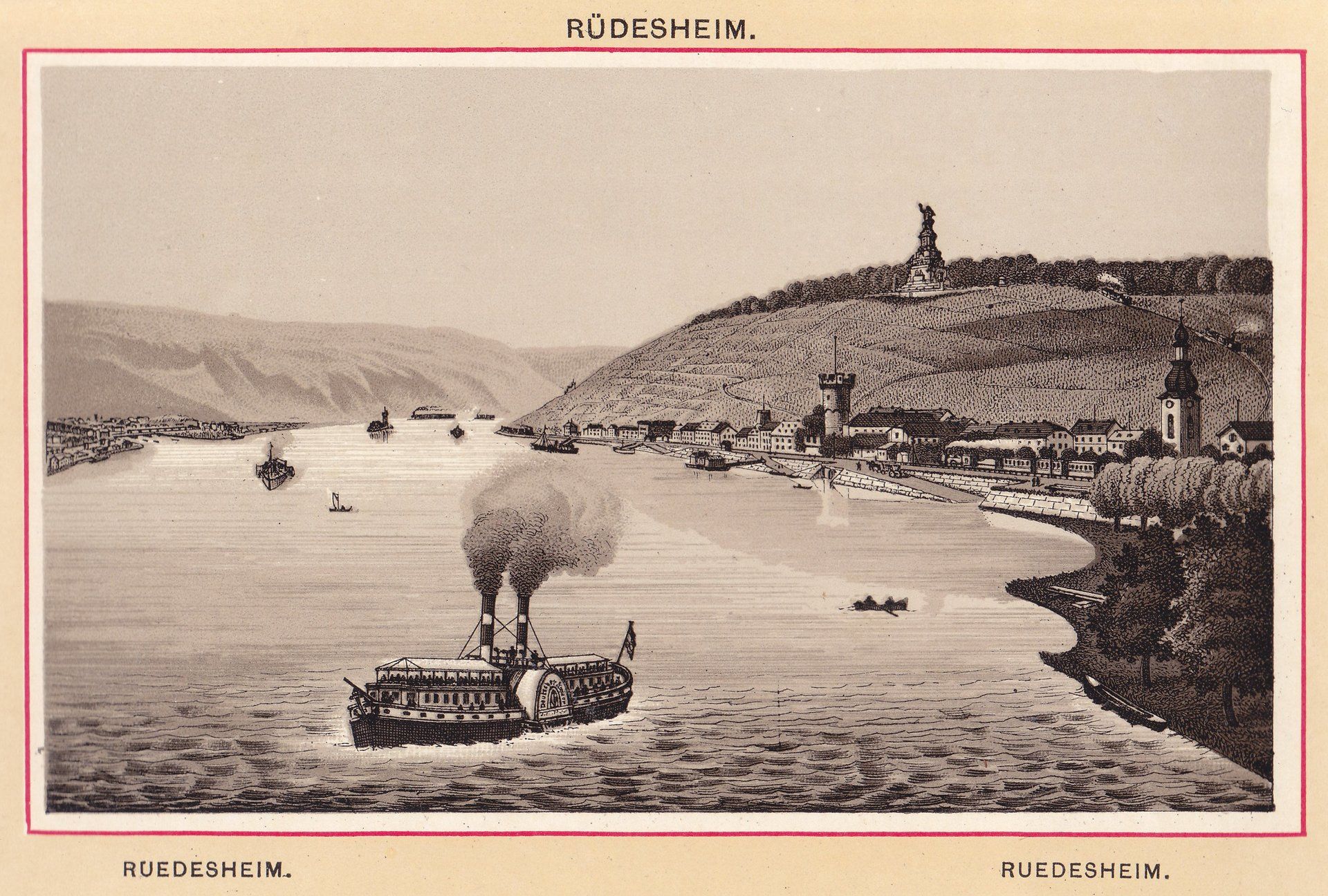 RÜDESHEIM. RUEDESHEIM. RUEDESHEIM.