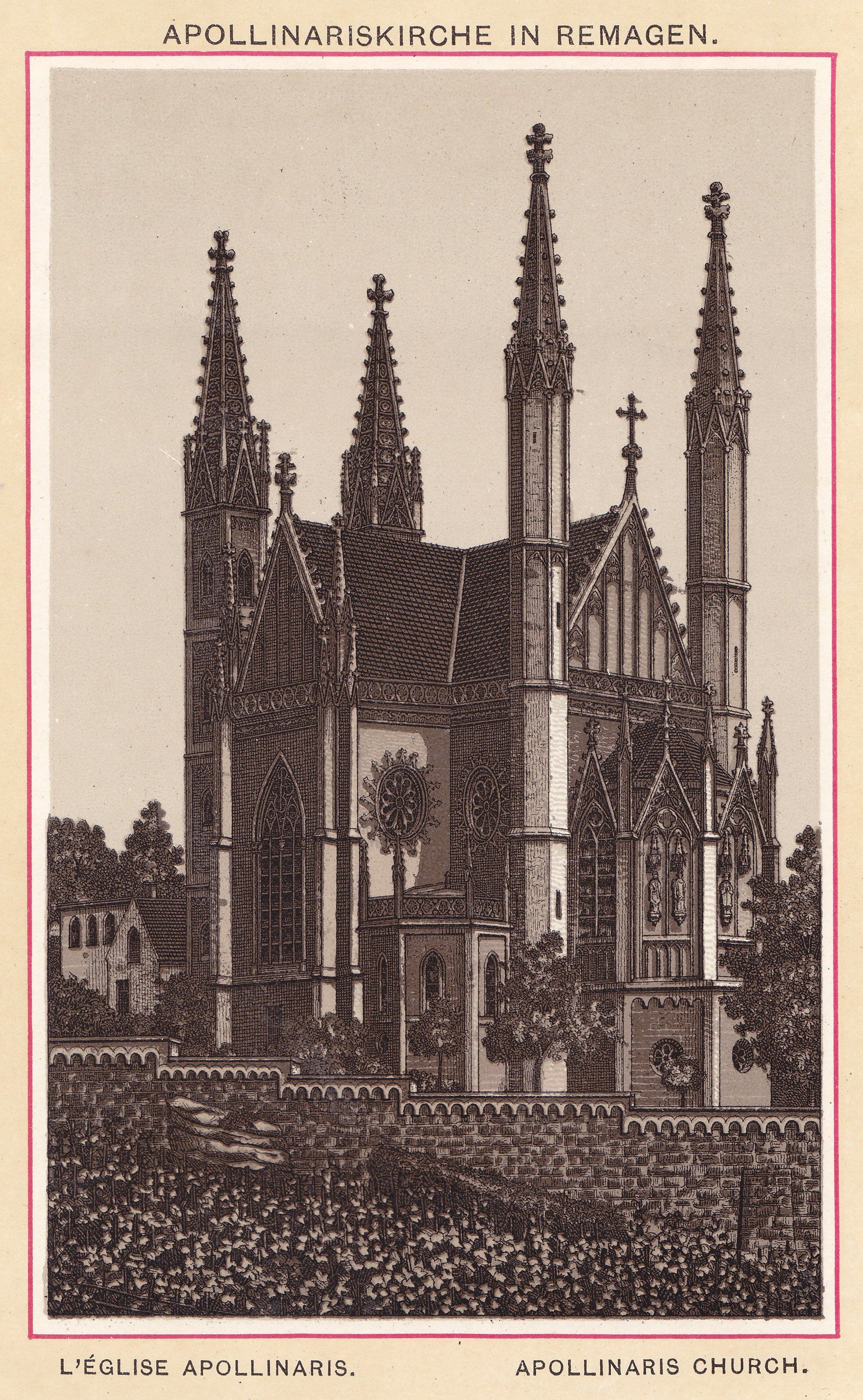 APOLLINARISKIRCHE IN REMAGEN. L'EGLISE APOLLINARIS. APOLLINARIS CHURCH.