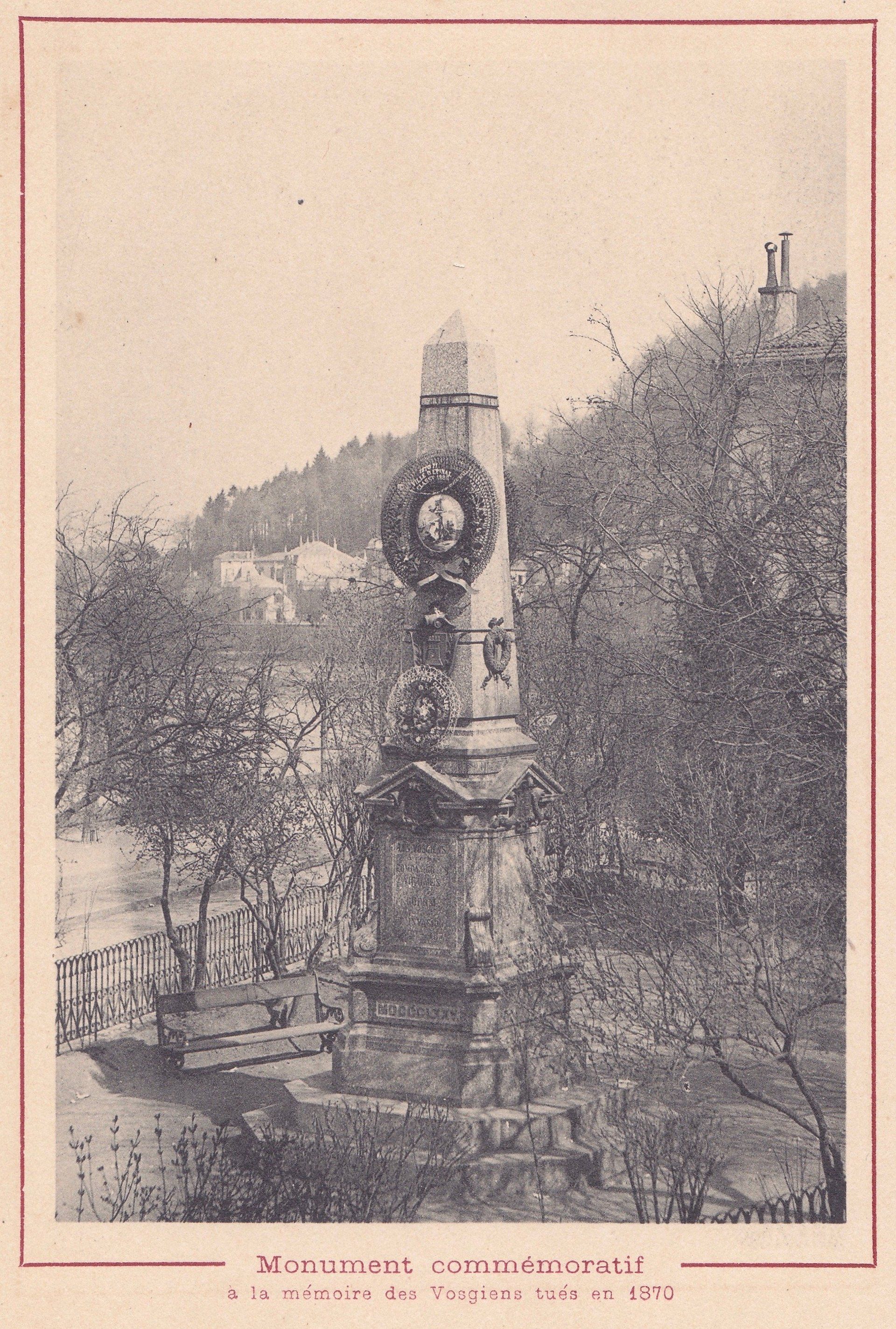 Monument commémoratif a la mémoire des Vosgiens tués en 1870