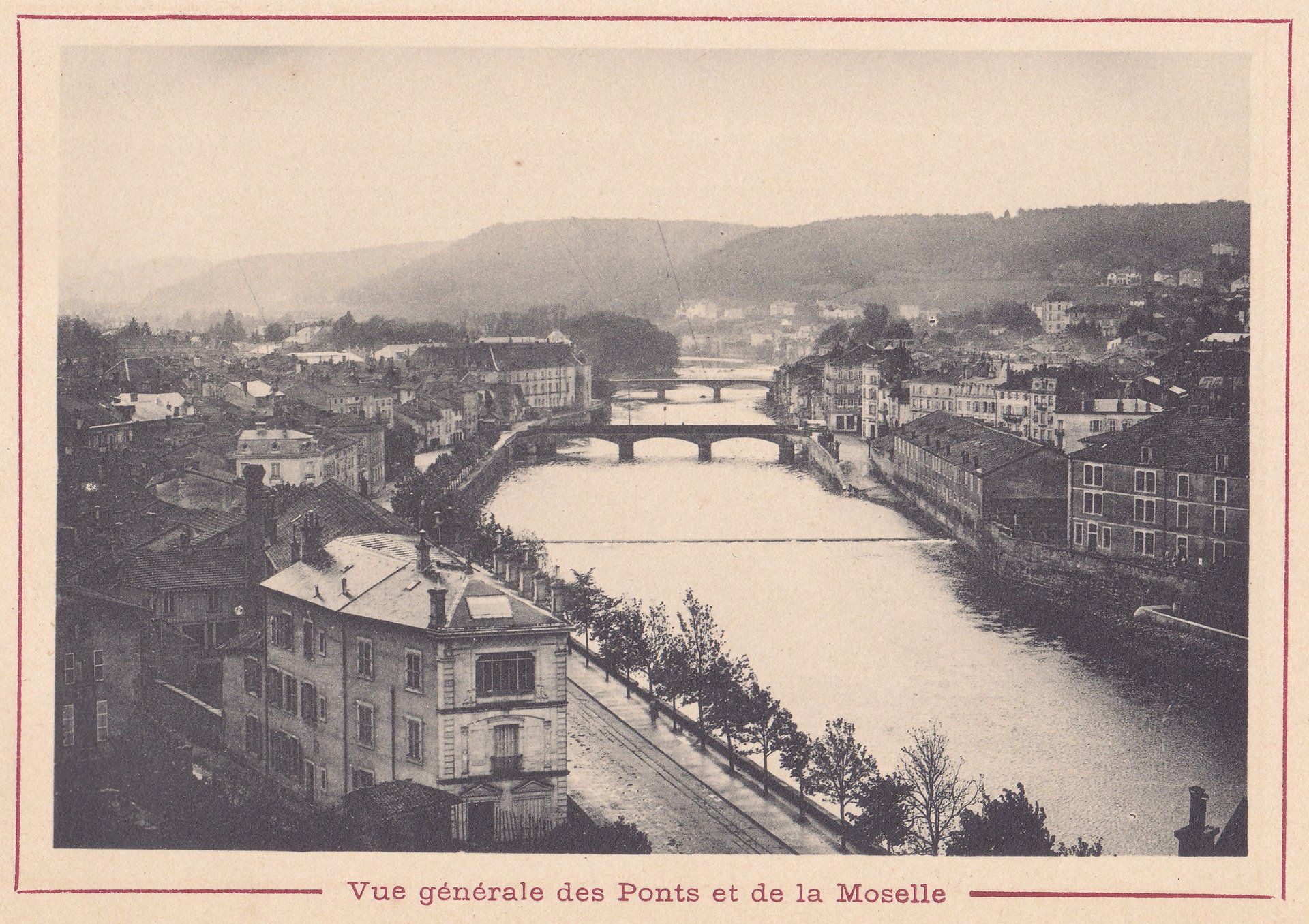 Vue générale des Ponts et de la Moselle