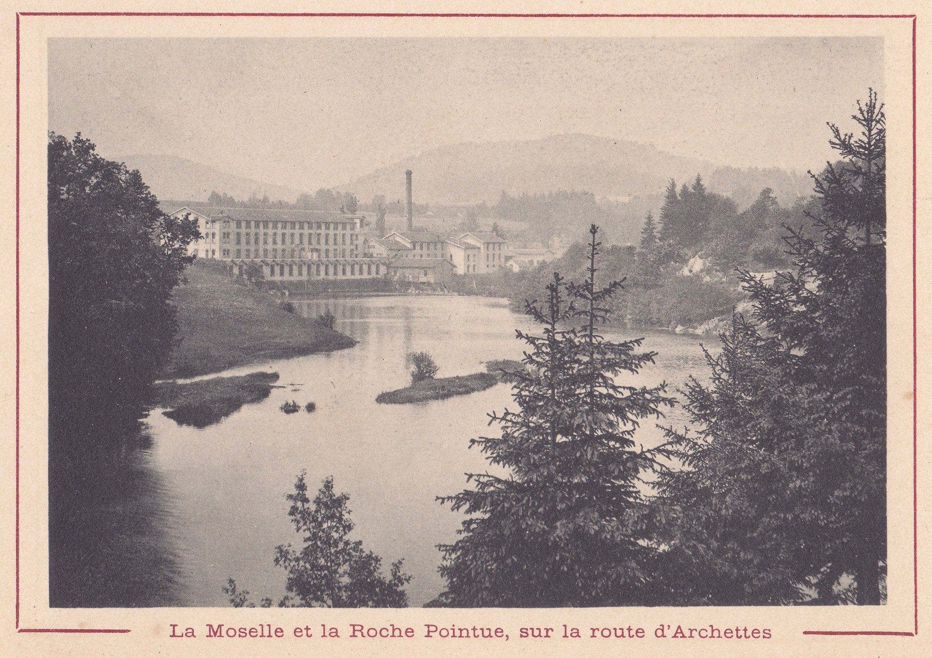 La Moselle et la Roche Rointue, sur la route d'Archettes