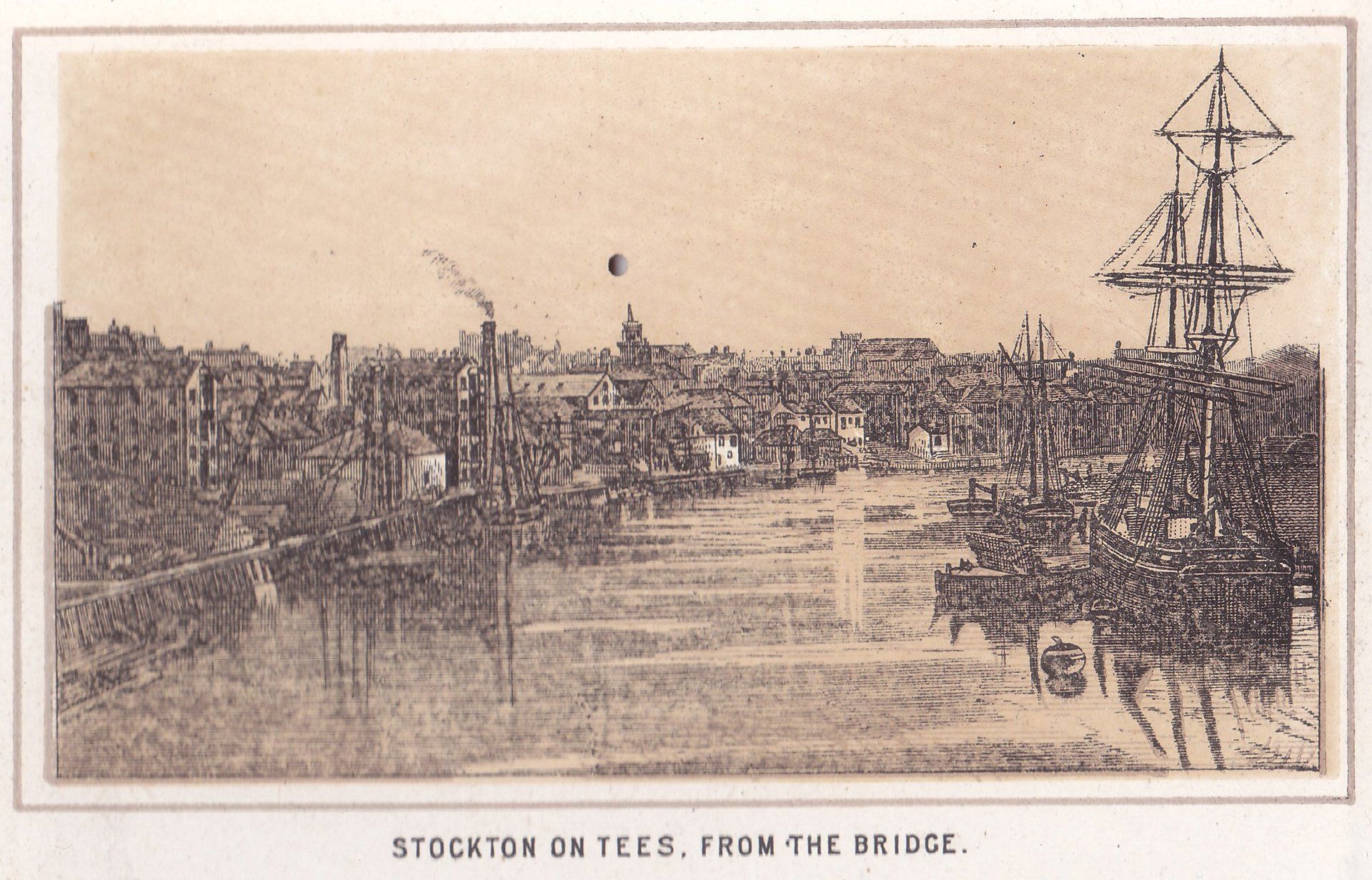 STOCKTON ON TEES, FROM THE BRIDGE.