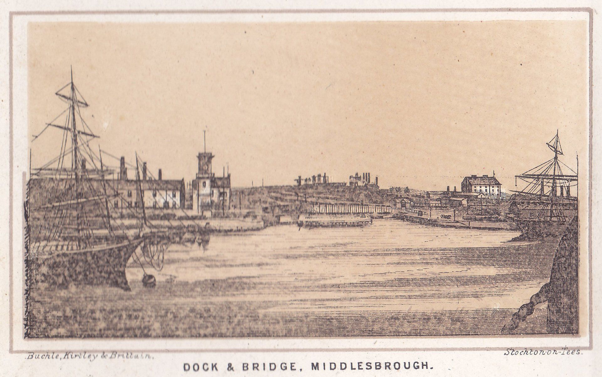 DOCK & BRIDGE, MIDDLESBROUGH.