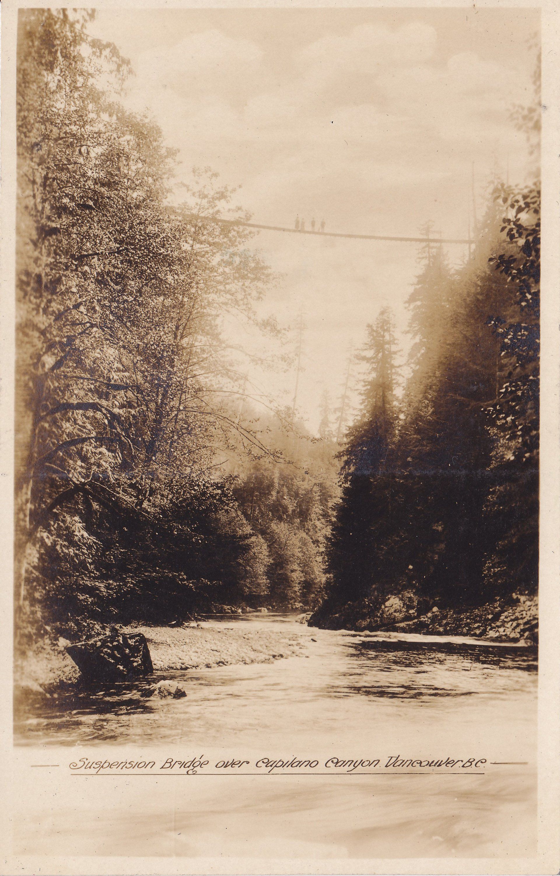 Suspension Bridge over Capilano Canyon, Vancouver, B.C.