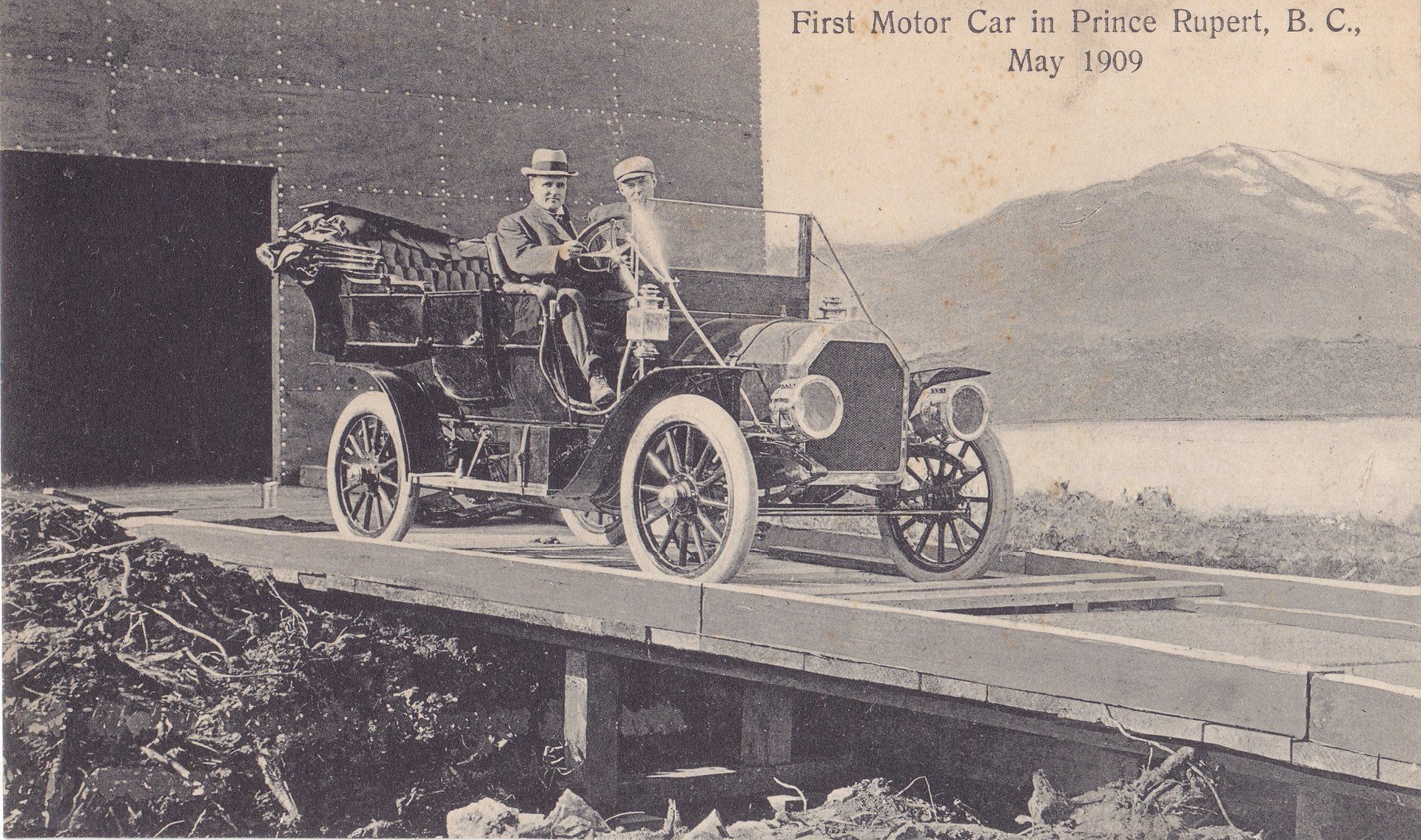 First Motor Car in Prince Rupert, B.C. May 1909