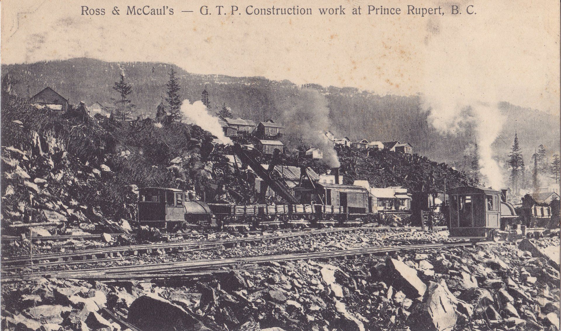 Ross & McCaul's - G.T.P. Construction work at Prince Rupert, B.C.