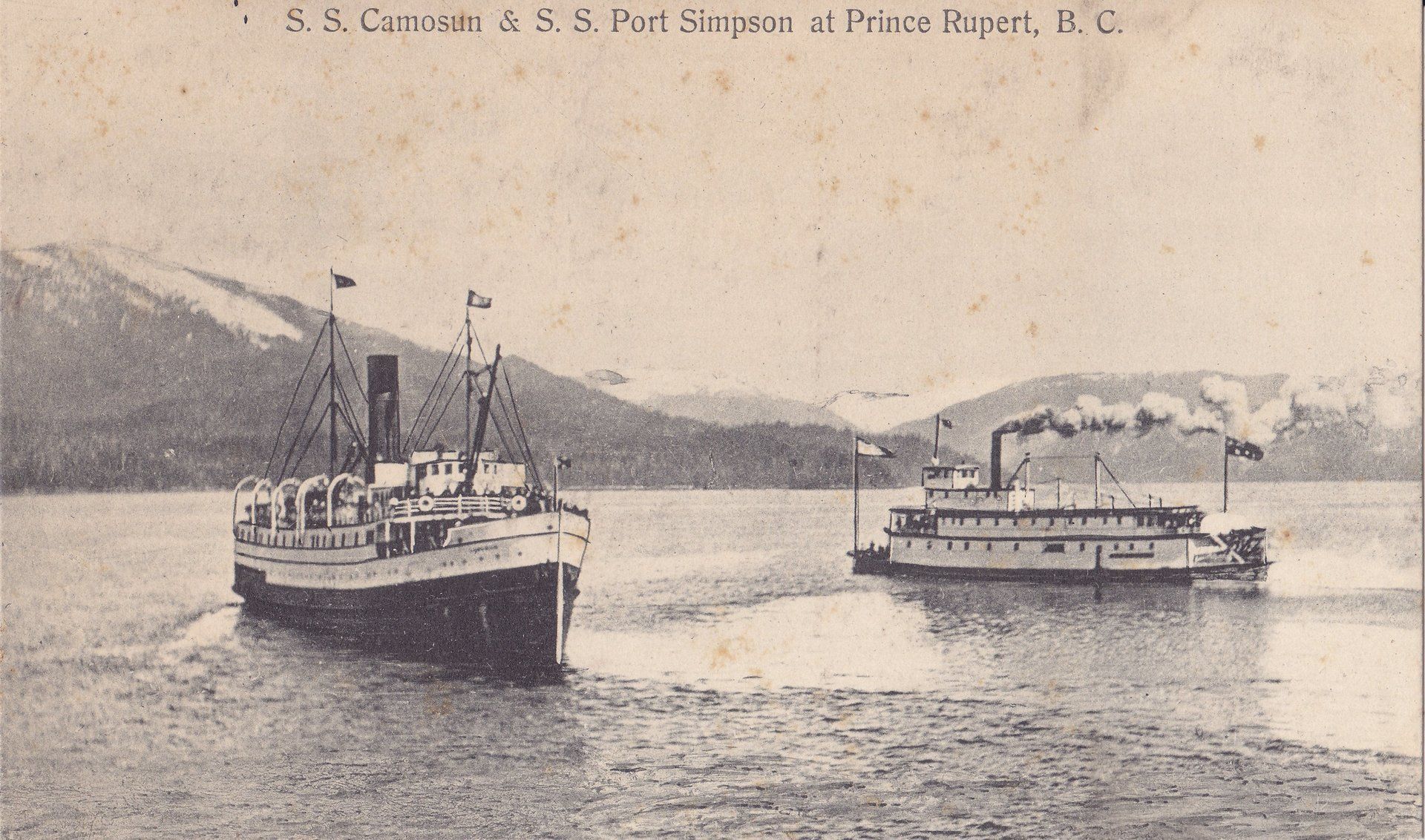 S.S. Camosun & S.S. Port Simpson at Prince Rupert, B.C.