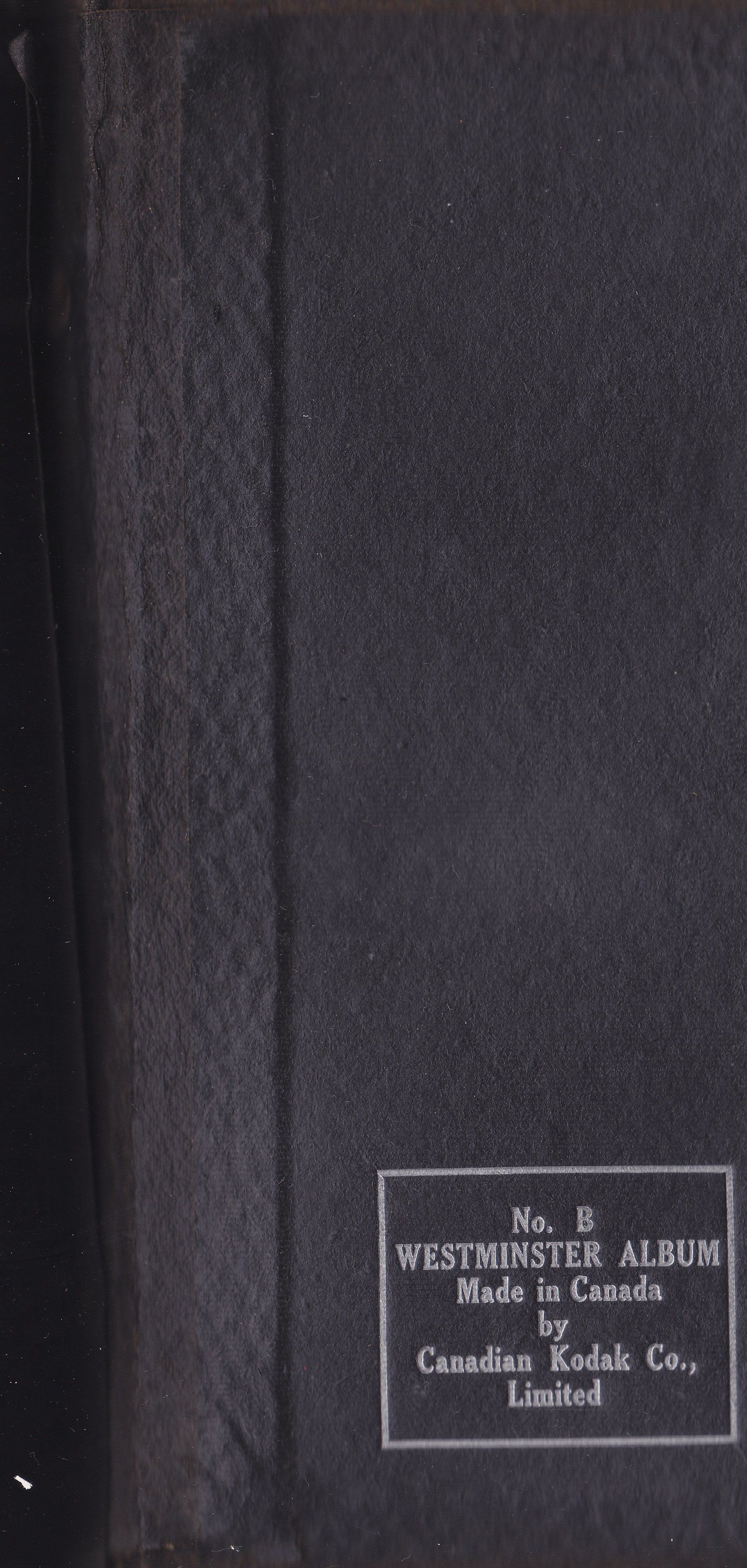 No.B WESTMINSTER ALBUM Made in Canada by Canadian Kodak Co., Limited