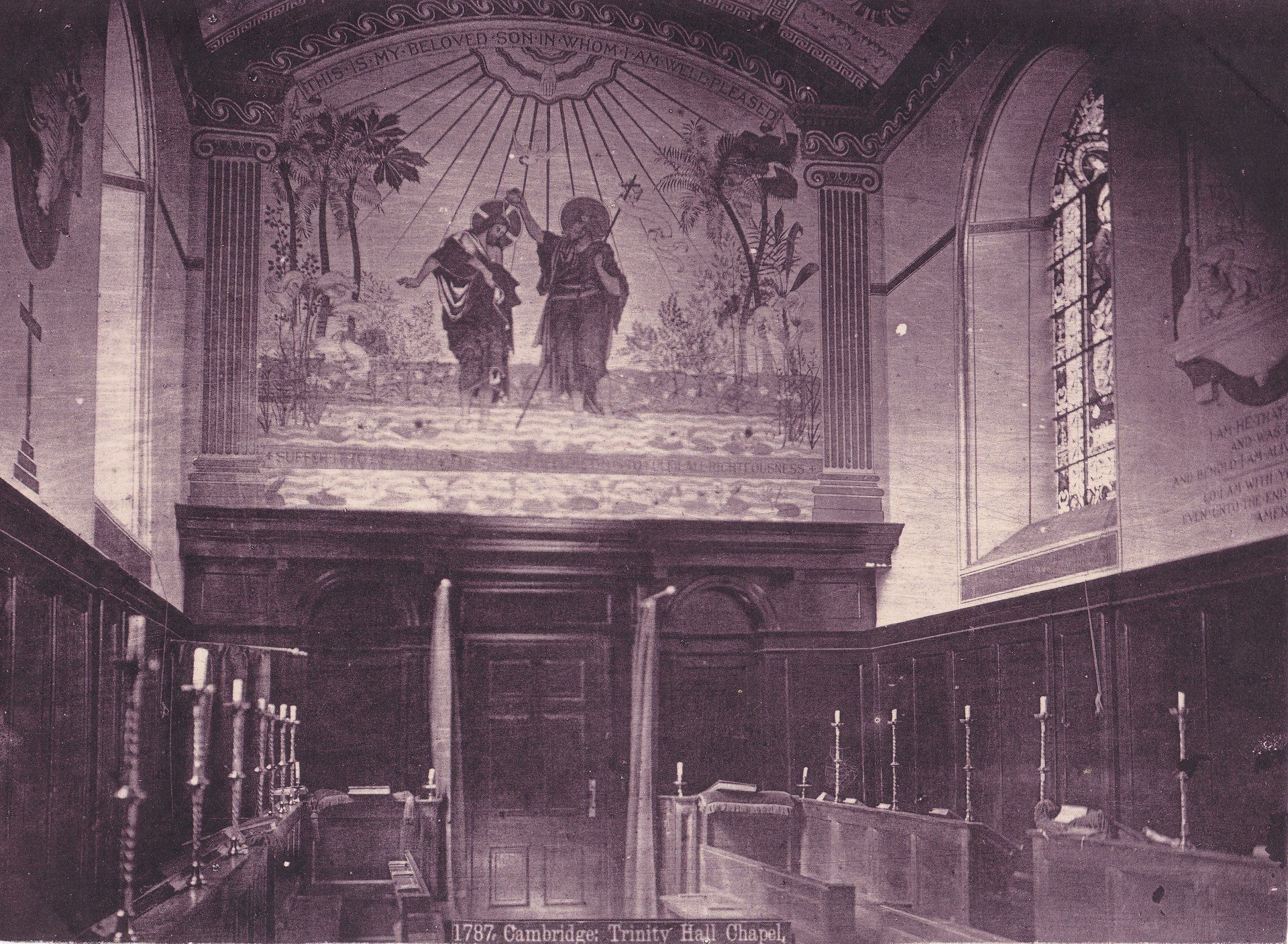 1787 Cambridge: Trinity hall Chapel.