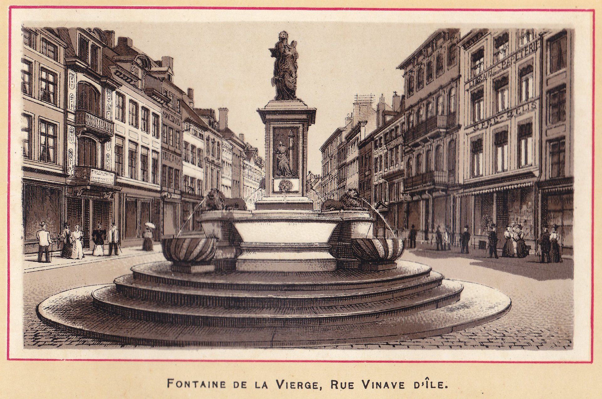FONTAINE DE LA VIERGE, RUE VINAVE D'ÎLE.